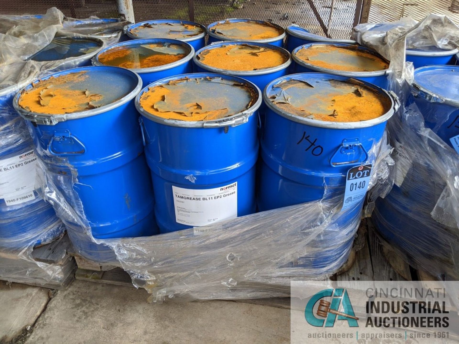 50 KG DRUMS OF VIRGIN TAMGREASE BL11 EP2 GREASE **LOCATED AT 128 STEUBENVILLE AVE., CAMBRIDGE,