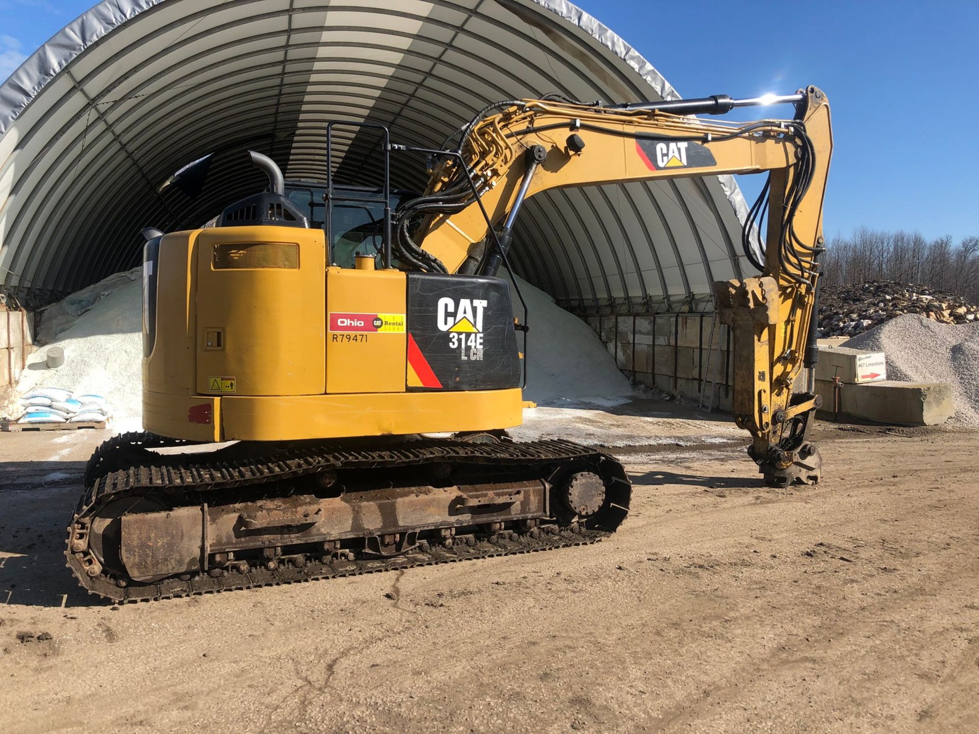 2014 CATERPILLAR MODEL 314 ELCR EXCAVATOR, S/N: CAT0314ECZJT0012, 36" DITCHING BUCKET, THUMB - Image 3 of 32