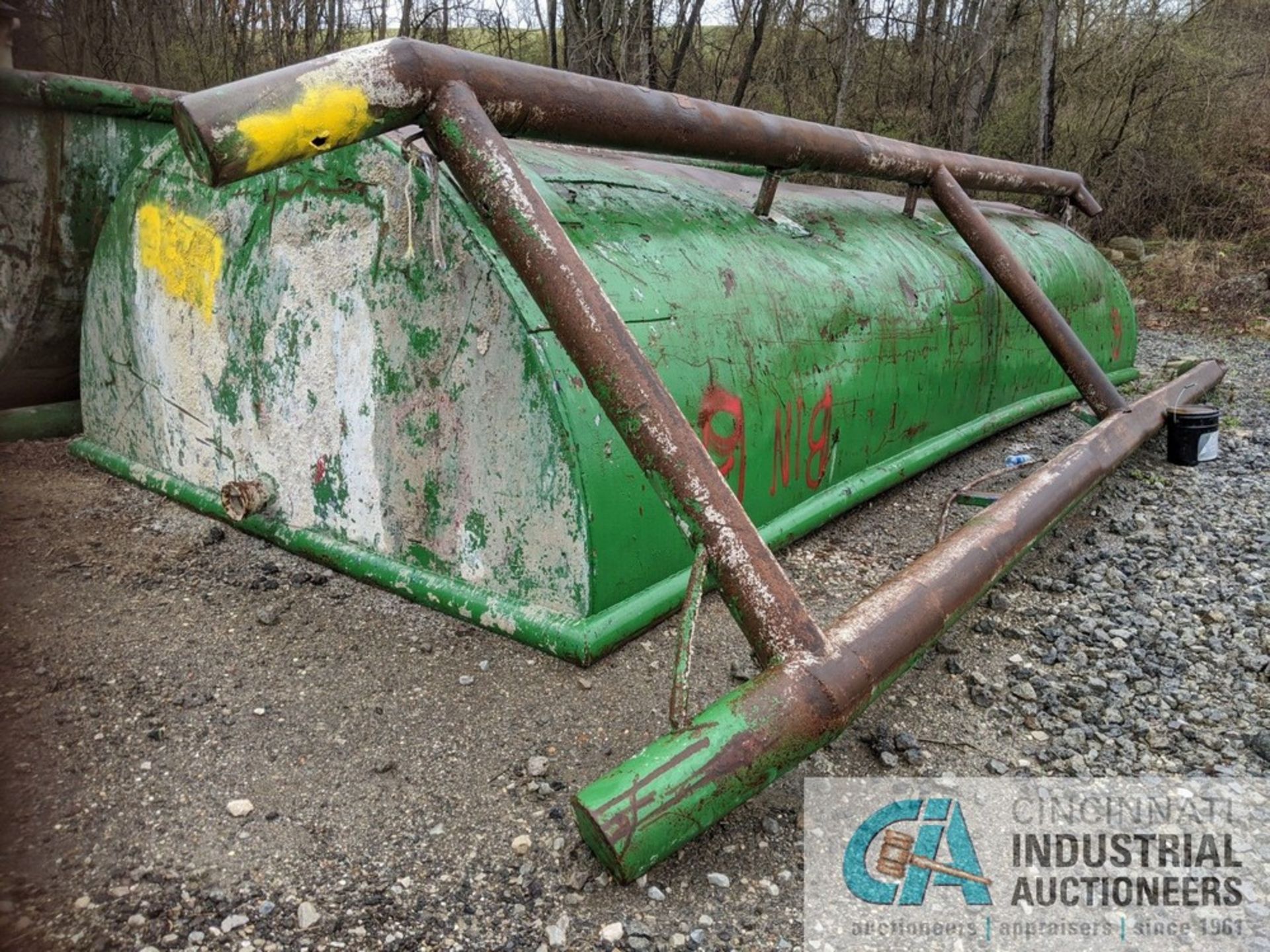 10' DIAMETER X 24' HALF ROUND SKID MOUNTED WATER TANK **LOCATED AT 38 TECHNOLOGY DR., TRIADELPHIA,