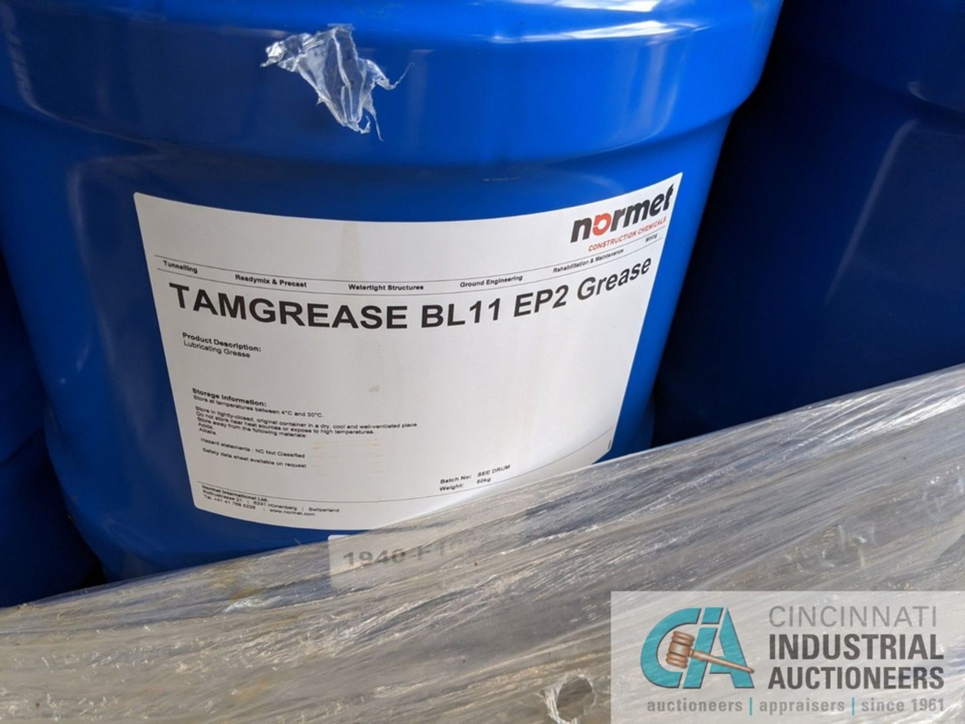 50 KG DRUMS OF VIRGIN TAMGREASE BL11 EP2 GREASE **LOCATED AT 128 STEUBENVILLE AVE., CAMBRIDGE, - Image 2 of 2