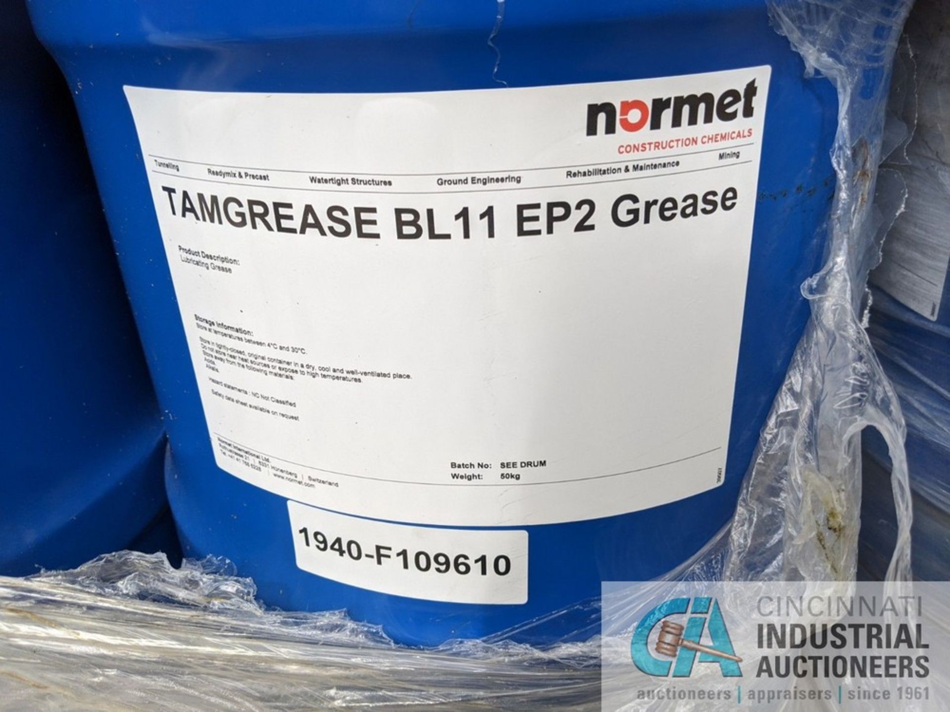 50 KG DRUMS OF VIRGIN TAMGREASE BL11 EP2 GREASE **LOCATED AT 128 STEUBENVILLE AVE., CAMBRIDGE, - Image 2 of 2