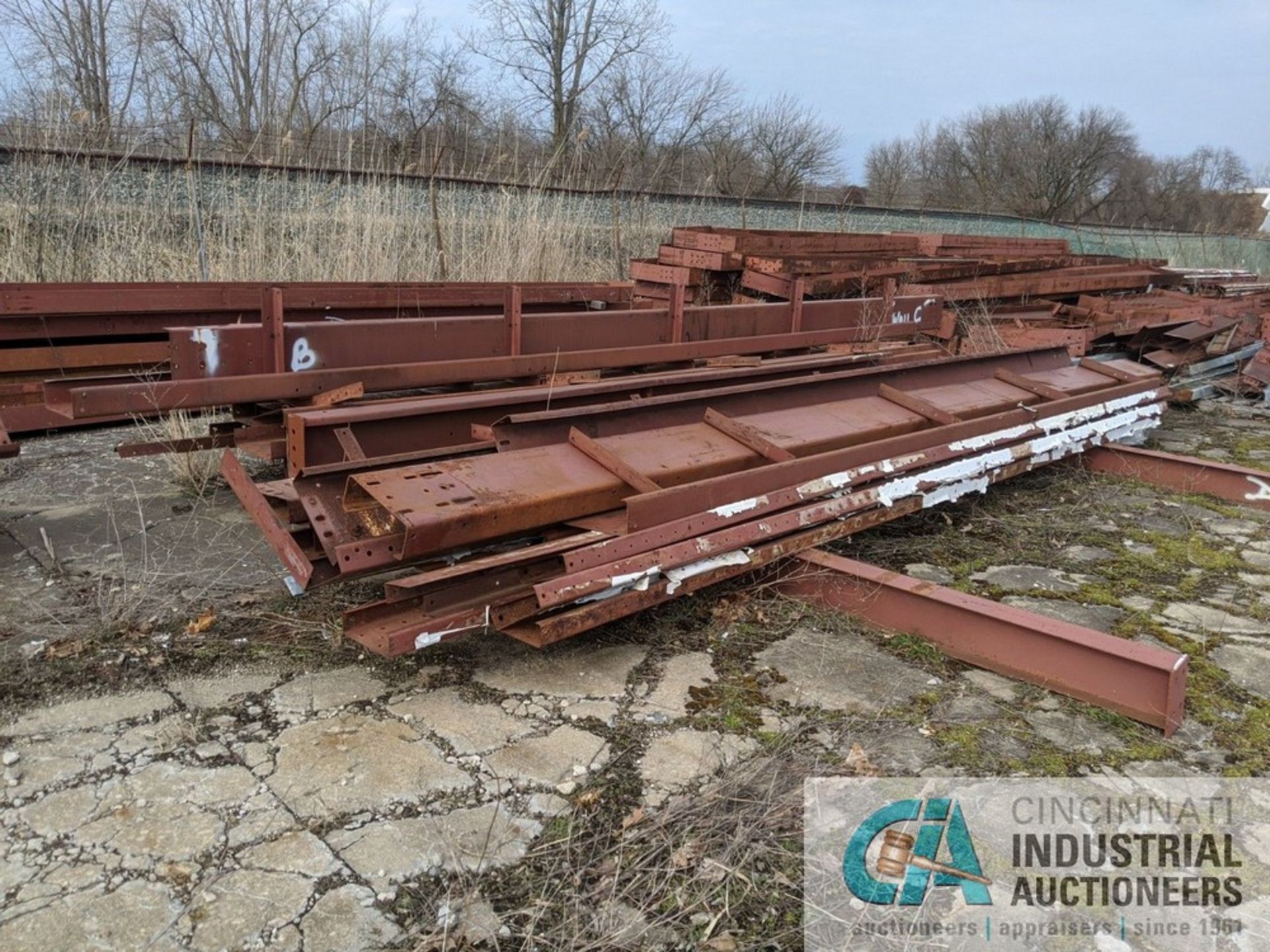 100' X 150' CLEAN SPAN STEEL FRAME BUTLER BUILDING, FRAMEWORK AND HARDWARE ONLY-DISASSEMBLED, WILL - Image 7 of 20