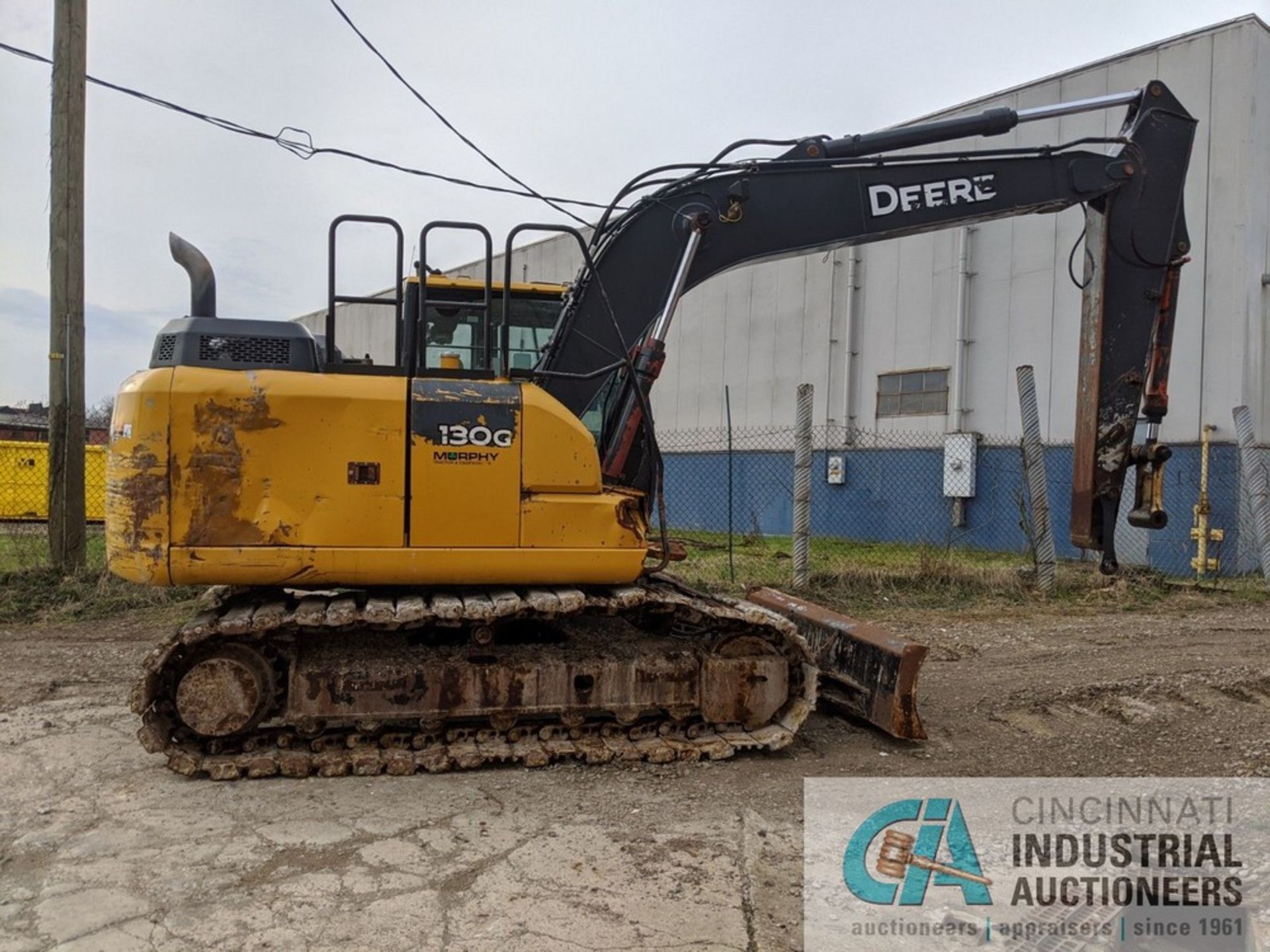 2016 JOHN DEERE MODEL G130 RUBBER TRACK EXCAVATOR, 29" TRACKS, 102" BLADE, 14130 HOURS **LOCATED AT - Image 5 of 16