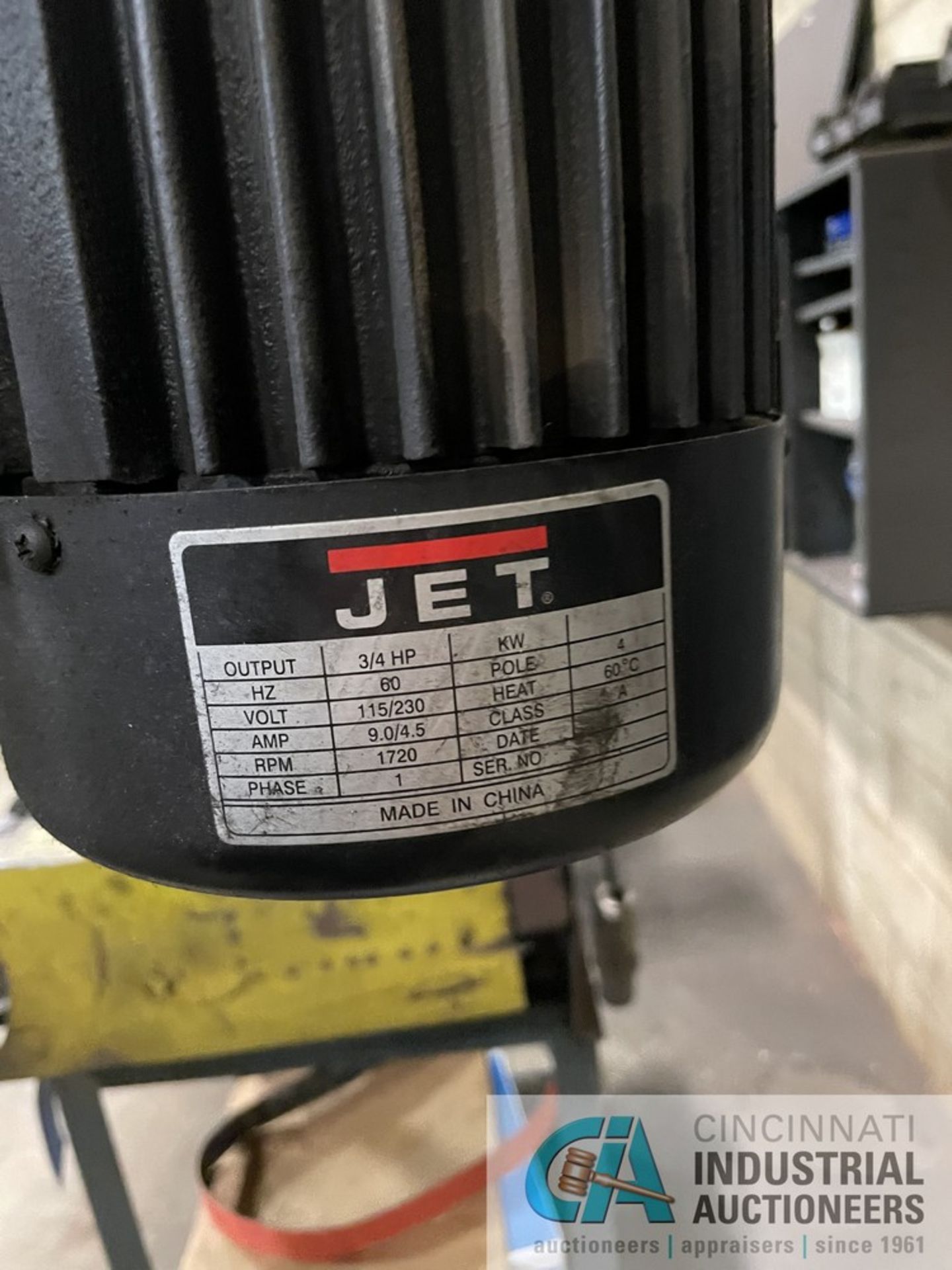 17" JET MODEL JDP-17MF FLOOR DRILL S/N 11111645 - Image 4 of 4