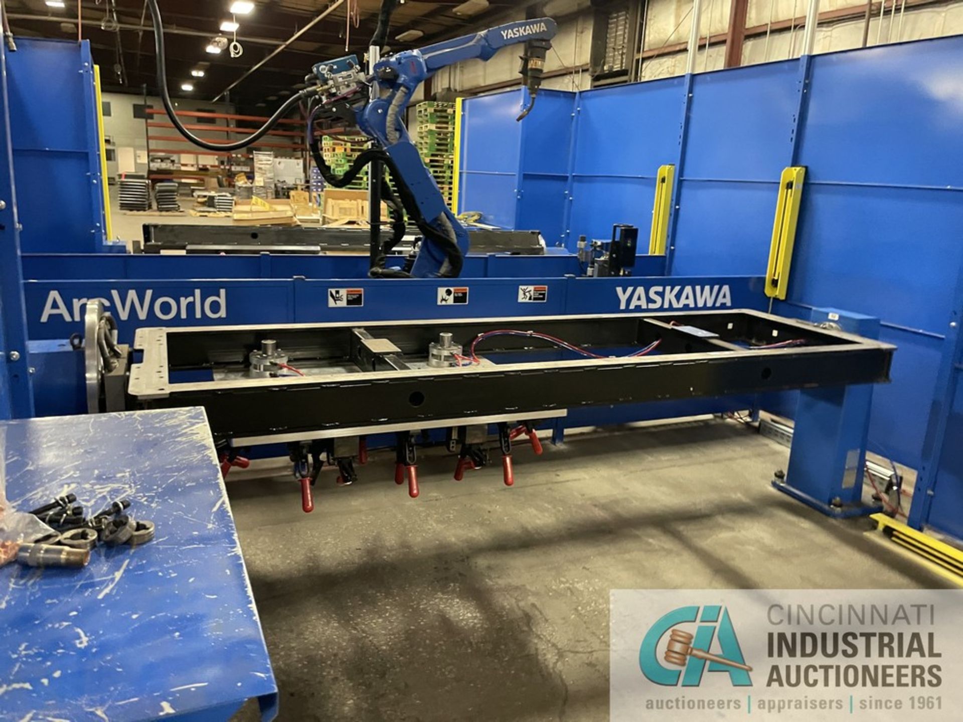 YASKAWA MODEL ARC WORLD ROBOTIC WELDER; S/N N/A (NEW 2020), (2) 34" X 115" TRUNNION TYPE WELDING - Image 22 of 24