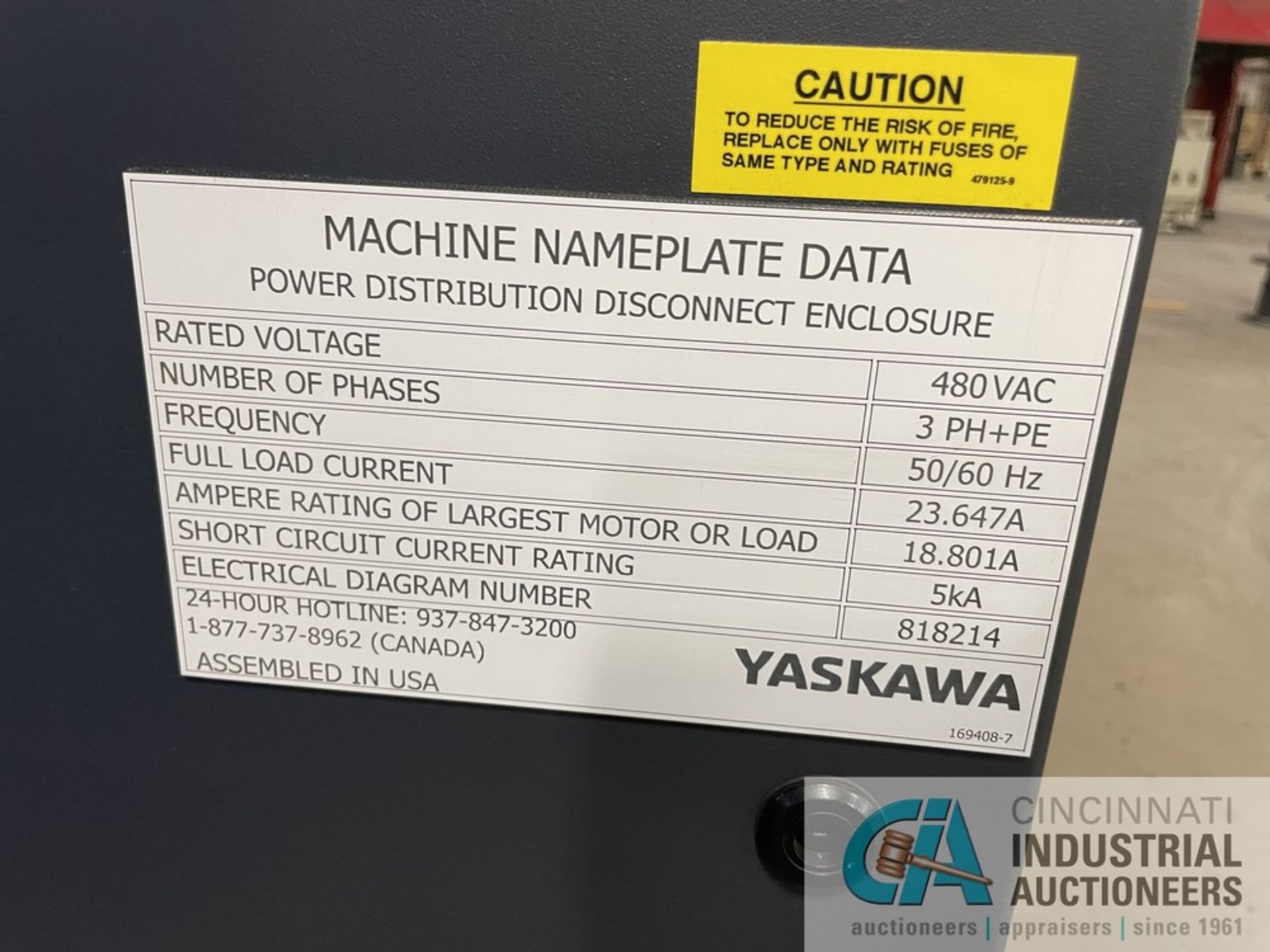 YASKAWA MODEL ARC WORLD ROBOTIC WELDER; S/N N/A (NEW 2020), (2) 34" X 115" TRUNNION TYPE WELDING - Image 15 of 24