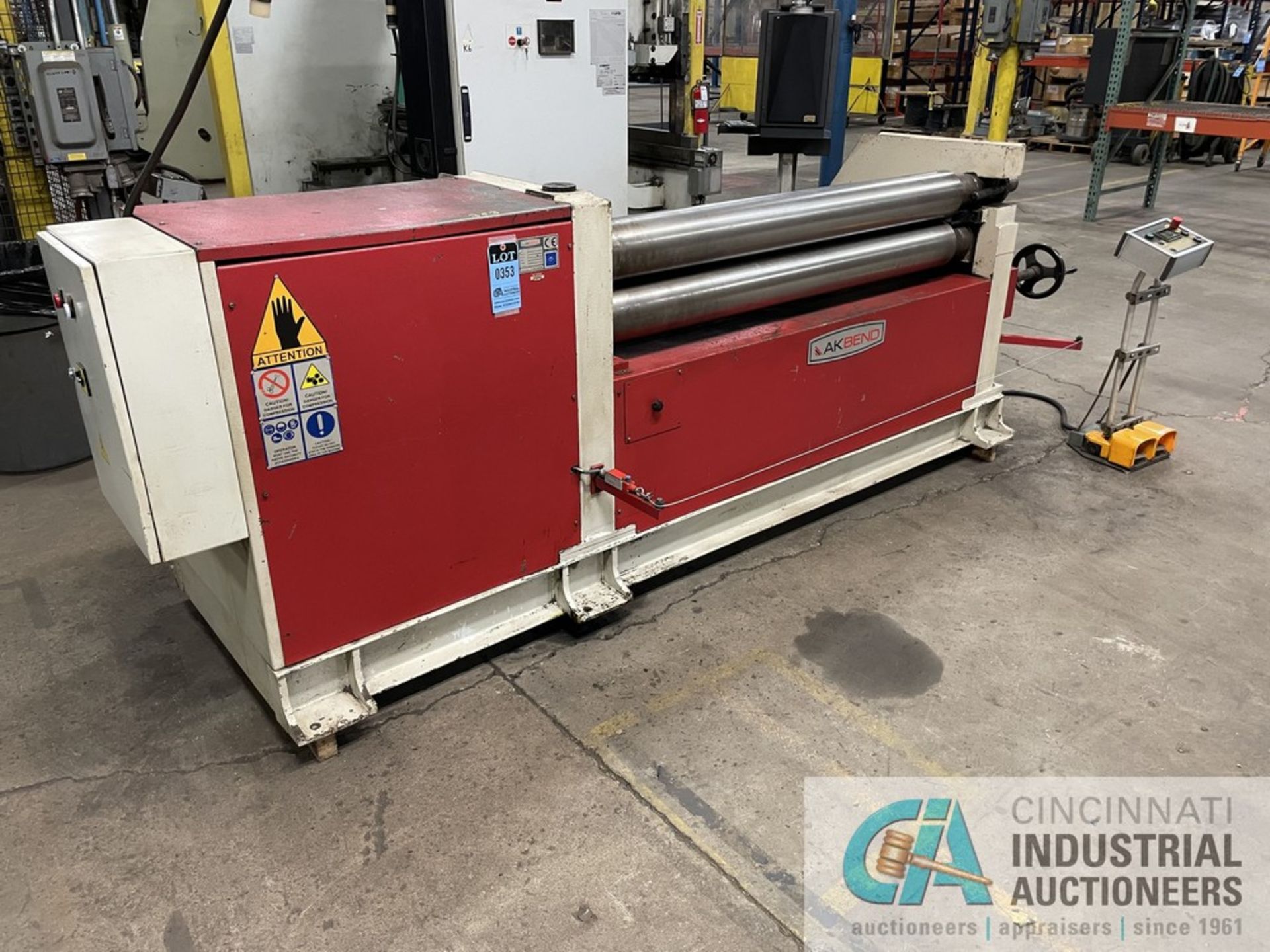 5' X 5/16" AK BEND MODEL ASM-5 170-15/7.OJ PLATE BENDING ROLL; S/N M170-166, 5' WORKING LENGTH, 9/