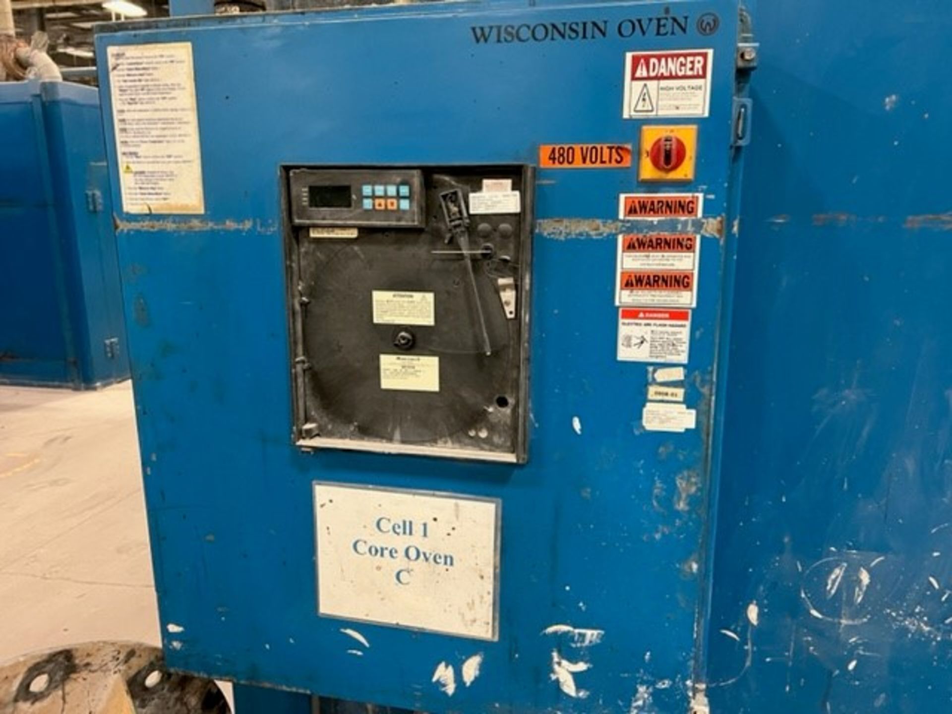 6' X 10' X 6' WISCONSIN OVEN MODEL SWN-610-6E ELECTRIC BATCH OVEN; S/N 112600805, 500 DEGREE, - Image 6 of 14