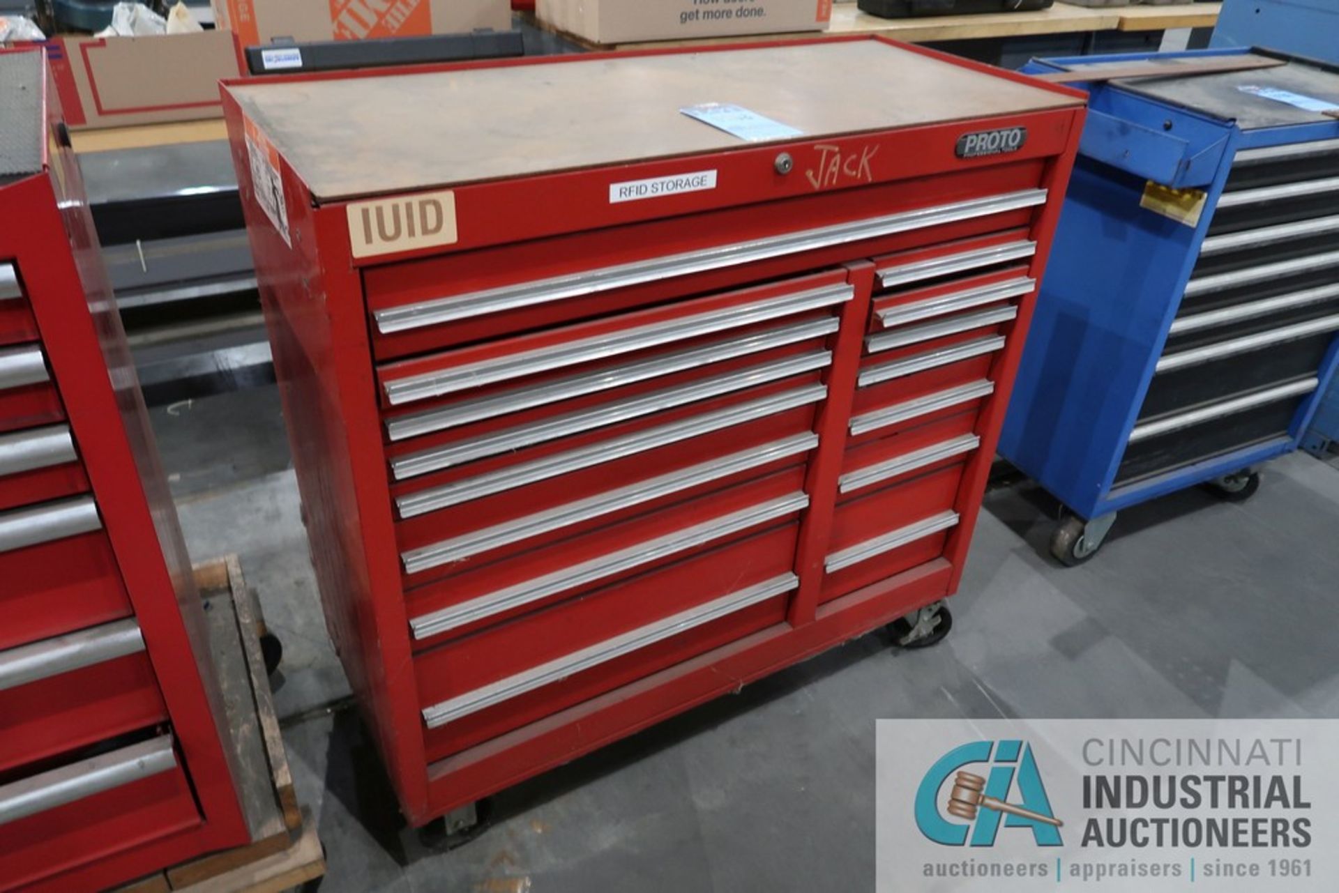 PROTO PORTABLE MULTI-DRAWER TOOL CHEST AND MISCELLANEOUS HAND TOOLS