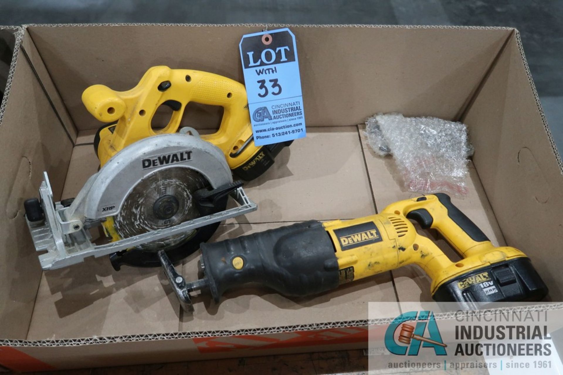 (LOT) MISC. DEWALT CORDLESS HAND TOOLS W/ CHARGERS - Image 2 of 3