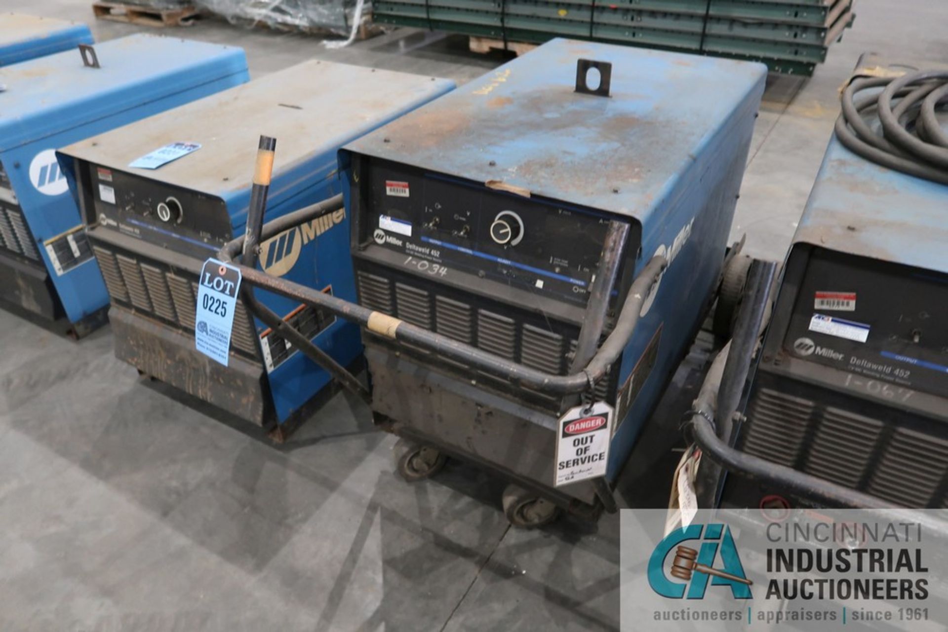 450 AMP MILLER MODEL DELTAWELD 452 CV DC WELDING POWER SOURCE; S/N LG250886C AND LG310455C BOTH - Image 2 of 11