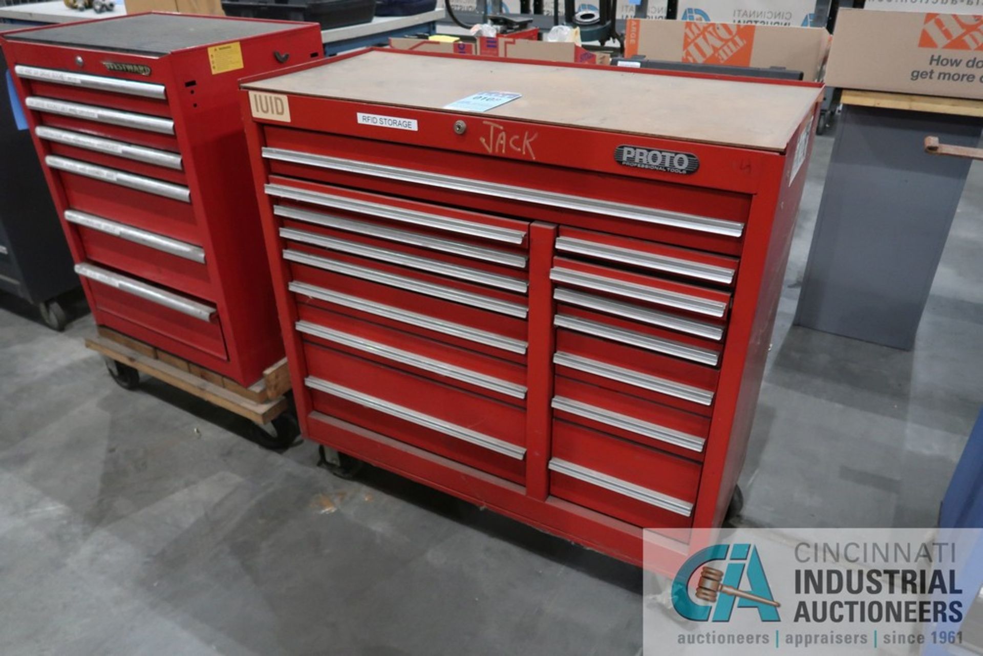 PROTO PORTABLE MULTI-DRAWER TOOL CHEST AND MISCELLANEOUS HAND TOOLS - Image 2 of 2