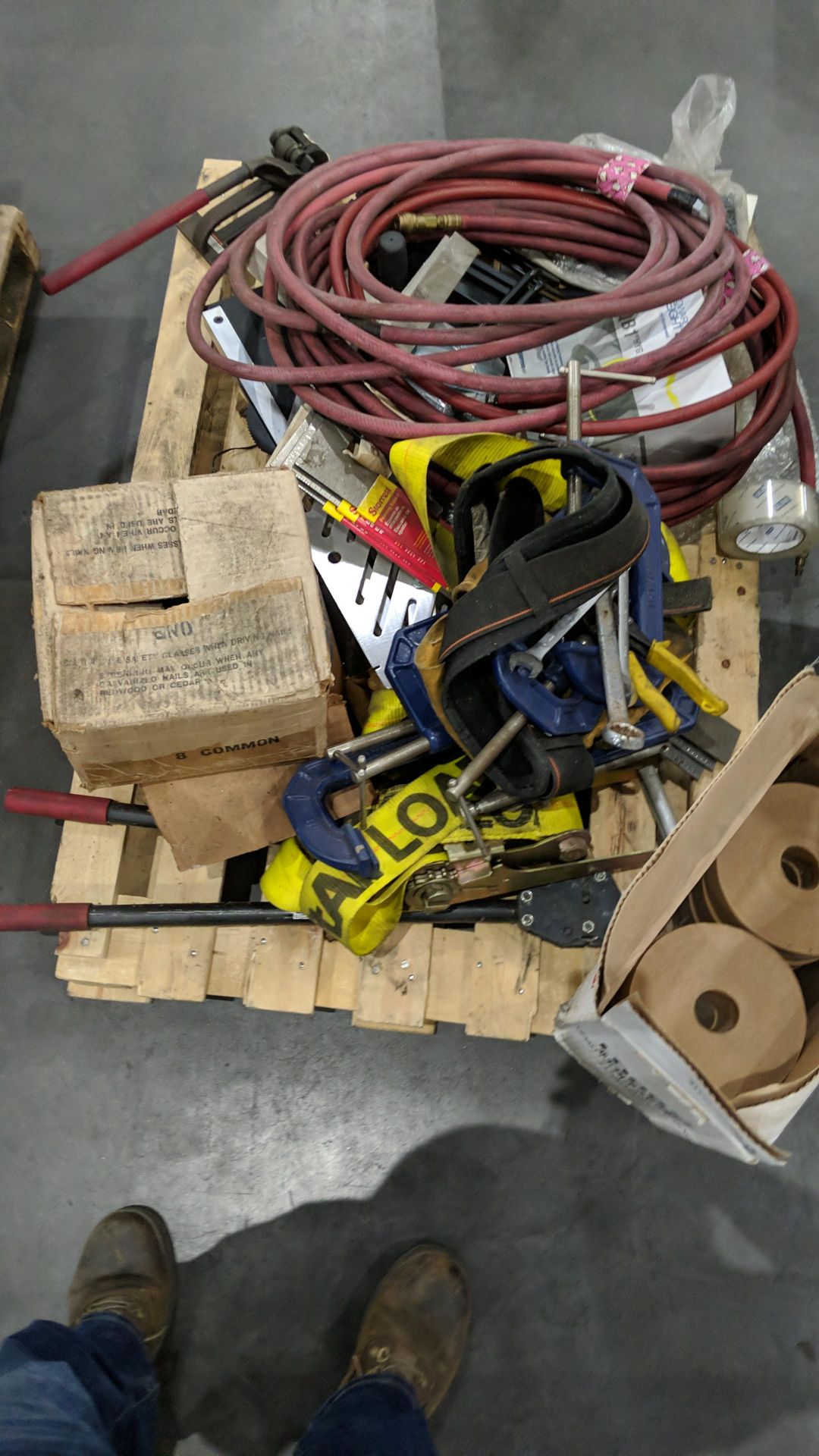 (LOT) MISC TOOLS, SHOP SUPPLIES CABINETS AND CONTENTS