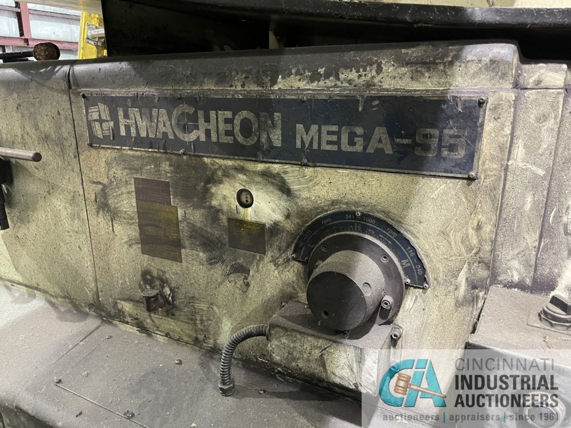 38" X 108" DANICHI MODEL MEGA 95 FLAT BED CNC LATHE; S/N 300063, FANUC 21T CONTROL, 24" STROKE, 9" - Image 4 of 11