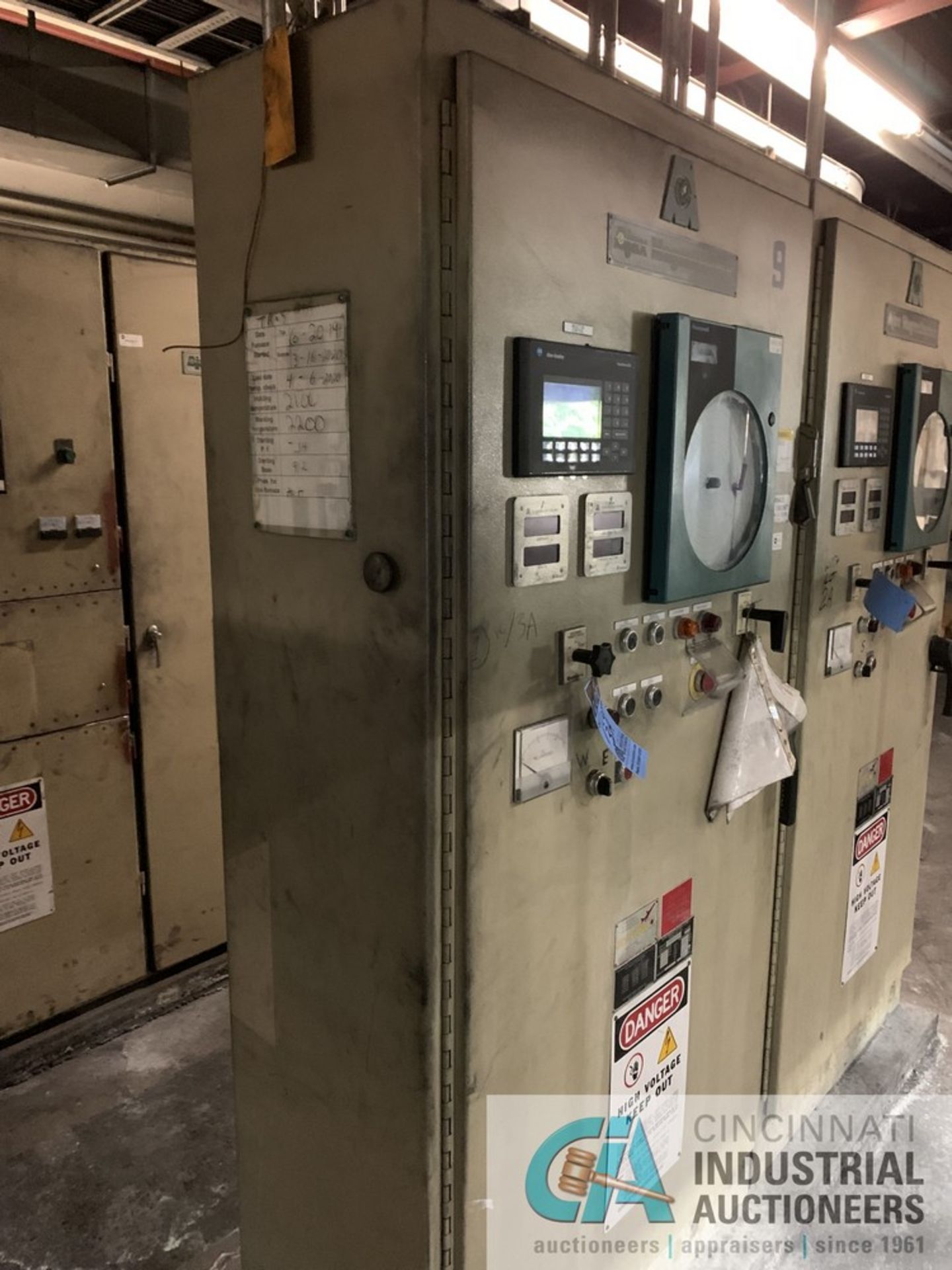 OVERALL LOTS 3 AND 3A 20,000 LB. AJAX MAGNATHERMIC CHANNEL TYPE INDUCTION MELTING FURNACE W/ POWER - Image 4 of 5