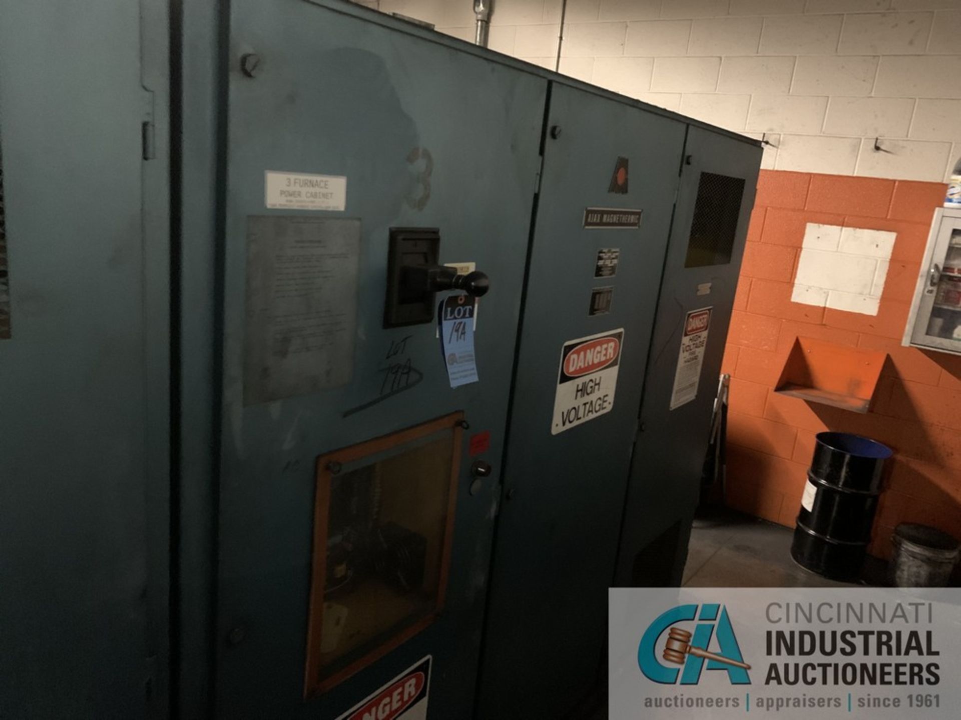 500 KW AJAX MAGNATHERMIC POWER SUPPLY AND CONTROL; 575V, 1,000 KVA, 1,750 AMP, 500 KW, CONTROL PANEL