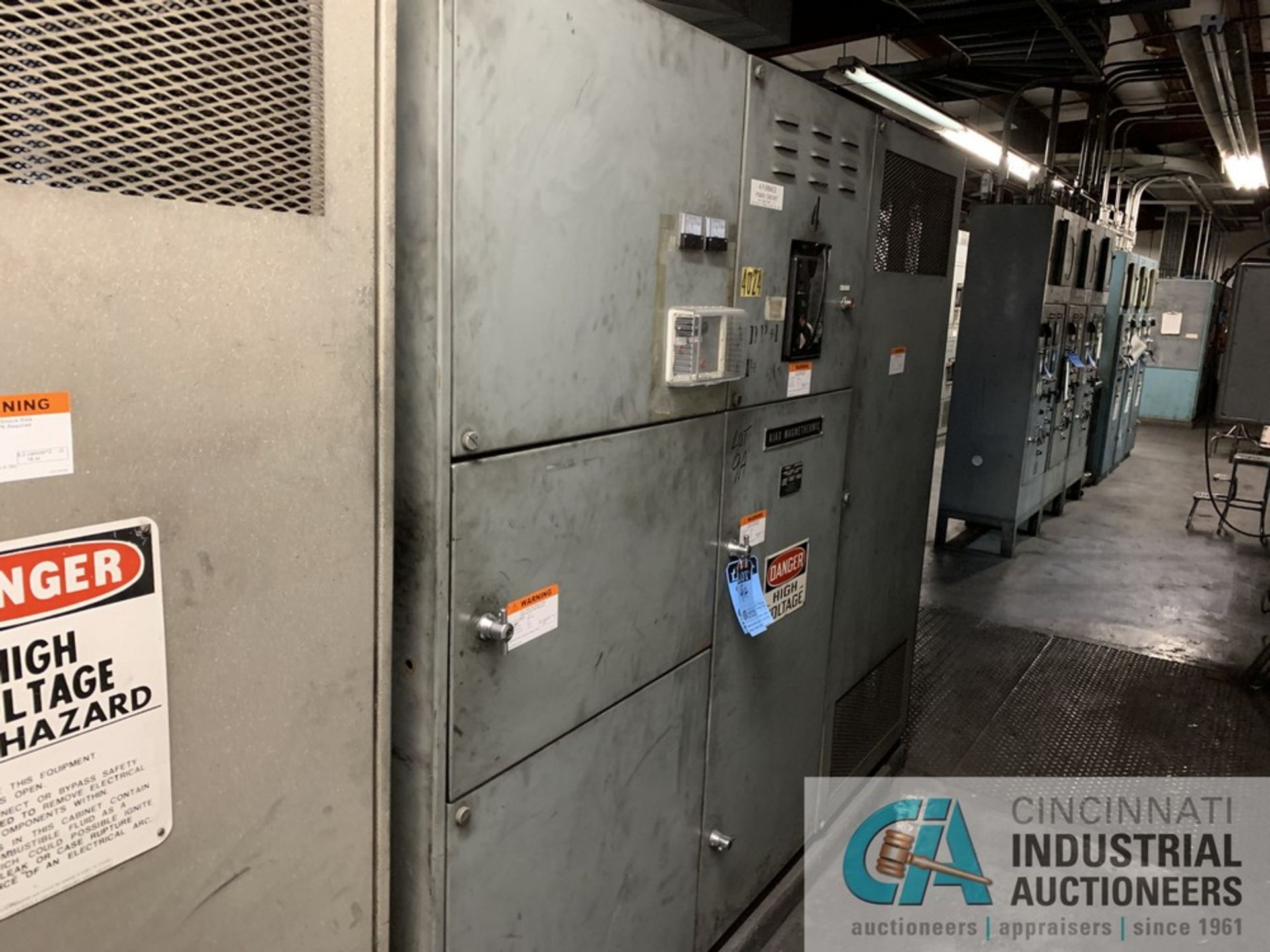 500 KW AJAX MAGNATHERMIC POWER SUPPLY AND CONTROL; 575V, 1102 KVA, 1917 AMP, 500 KW, CONTROL