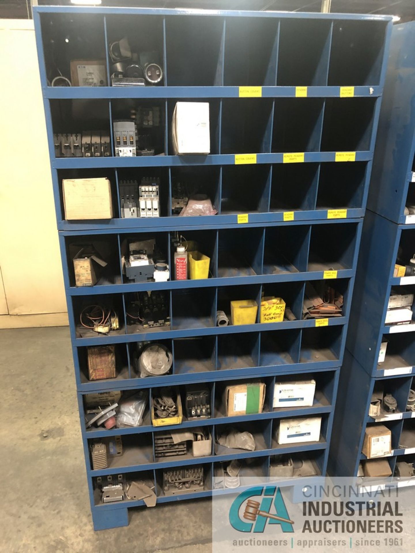 (LOT) (4) TOOL RACKS WITH ELECTRICAL SUPPLIES - Image 6 of 7