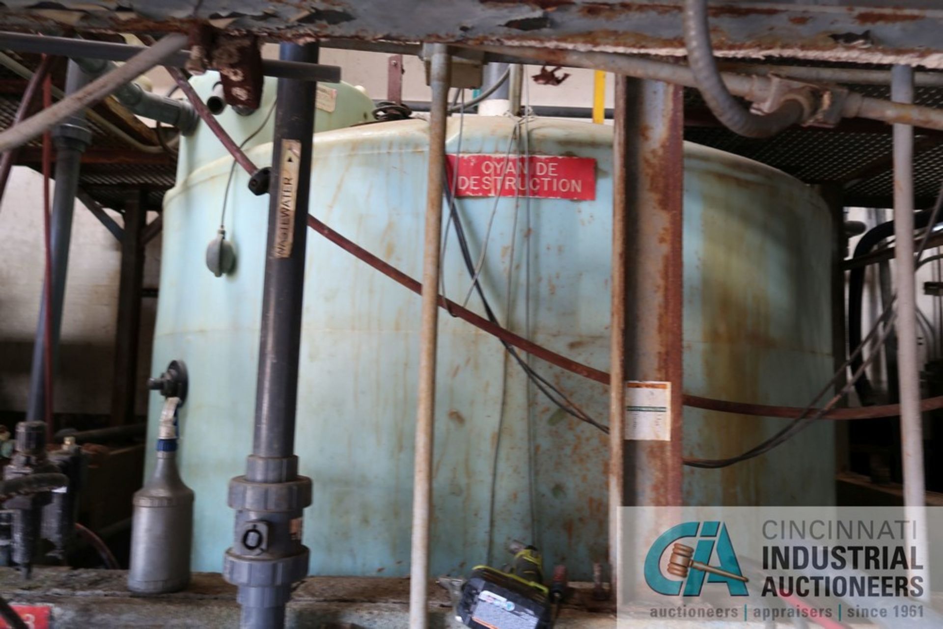 WASTEWATER TREATMENT SYSTEM CONSISTING OF 9,000 GALLON ALKALINE SURGE TANK, 9,000 GALLON - Image 9 of 11