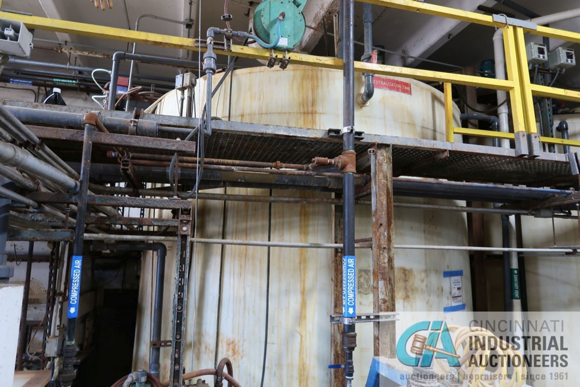 WASTEWATER TREATMENT SYSTEM CONSISTING OF 9,000 GALLON ALKALINE SURGE TANK, 9,000 GALLON - Image 5 of 11