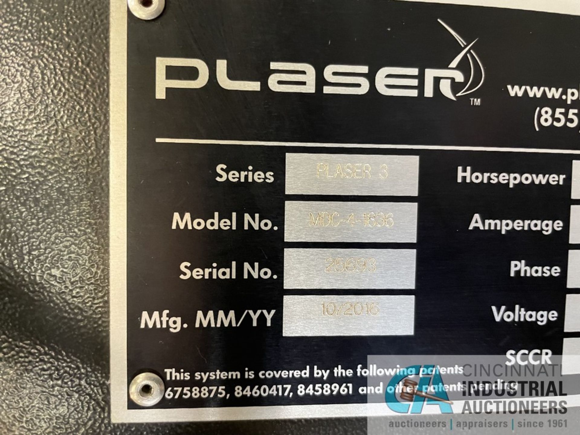 PLASER ROBOVENT MODEL MDC-4-1836 S/N 25693 (NEW 2016) - Image 4 of 10