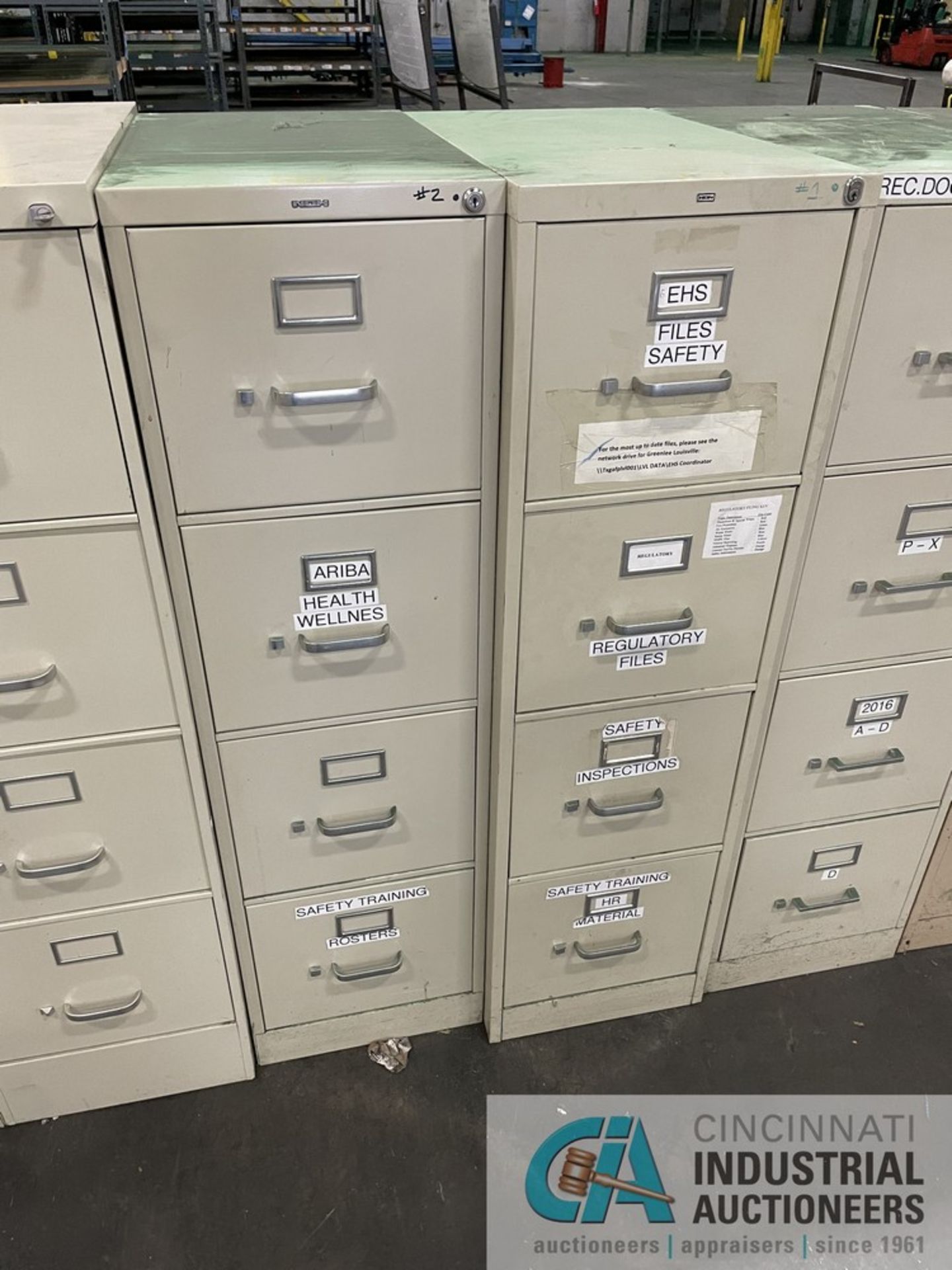 4 DRAWER FILE CABINETS - Image 3 of 5