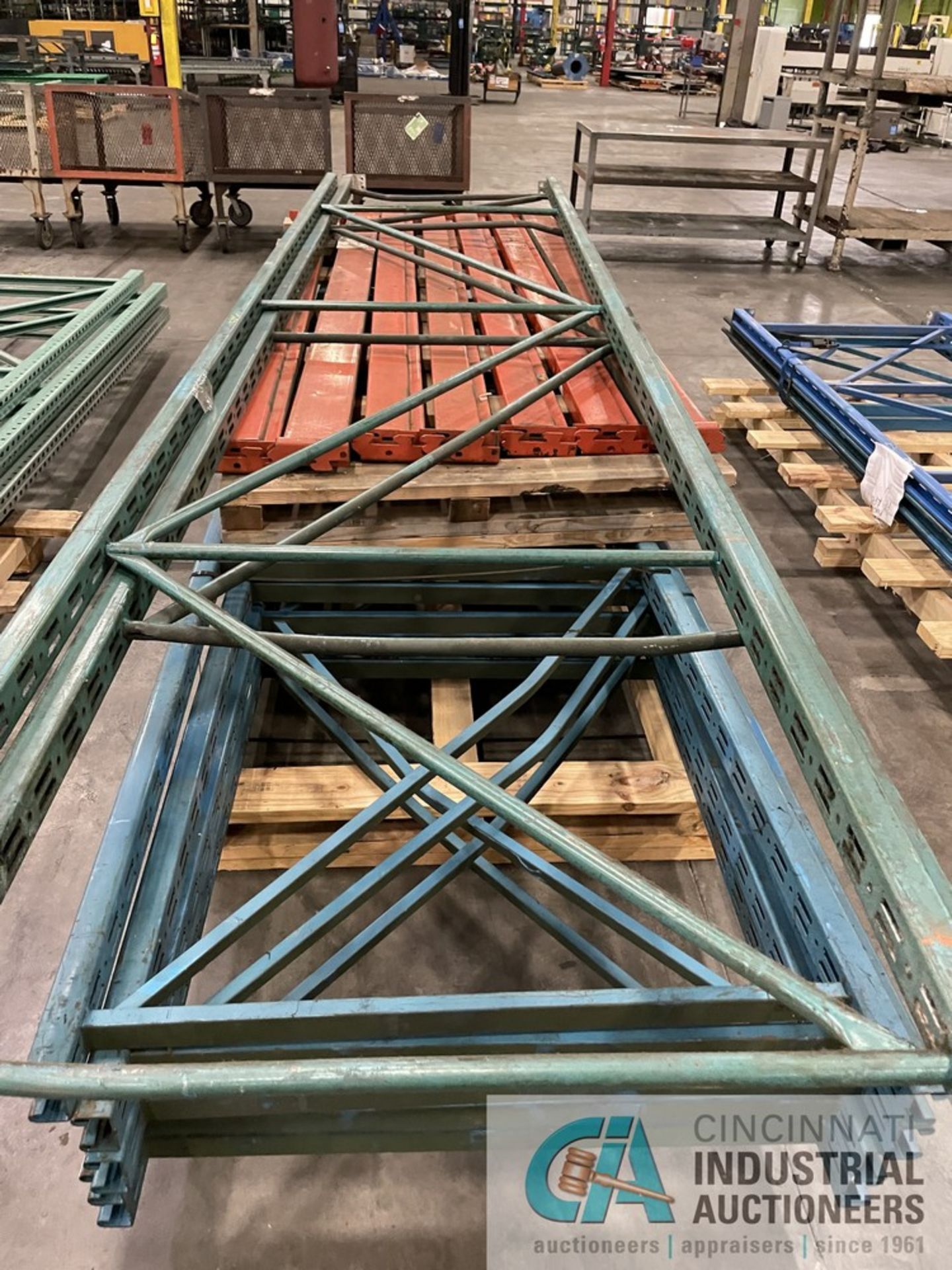 PALLET UPRIGHTS, (7) 6" BEAMFACE, 44" DEEP X 15' HIGH - Image 4 of 6