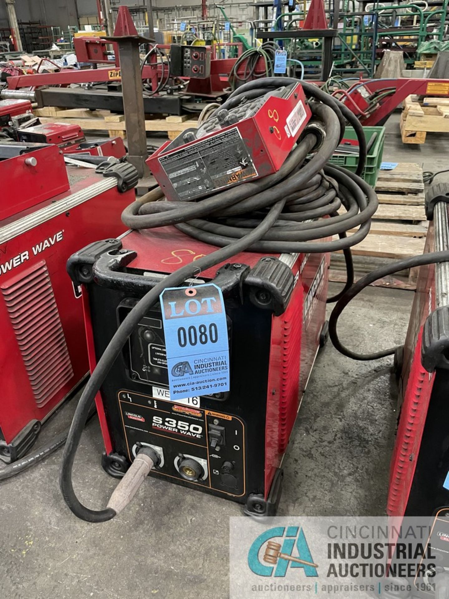 350 AMP LINCOLN S350 POWER WAVE ADVANCED PROCESS WELDER S/N U1180124052, WITH POWER FEED