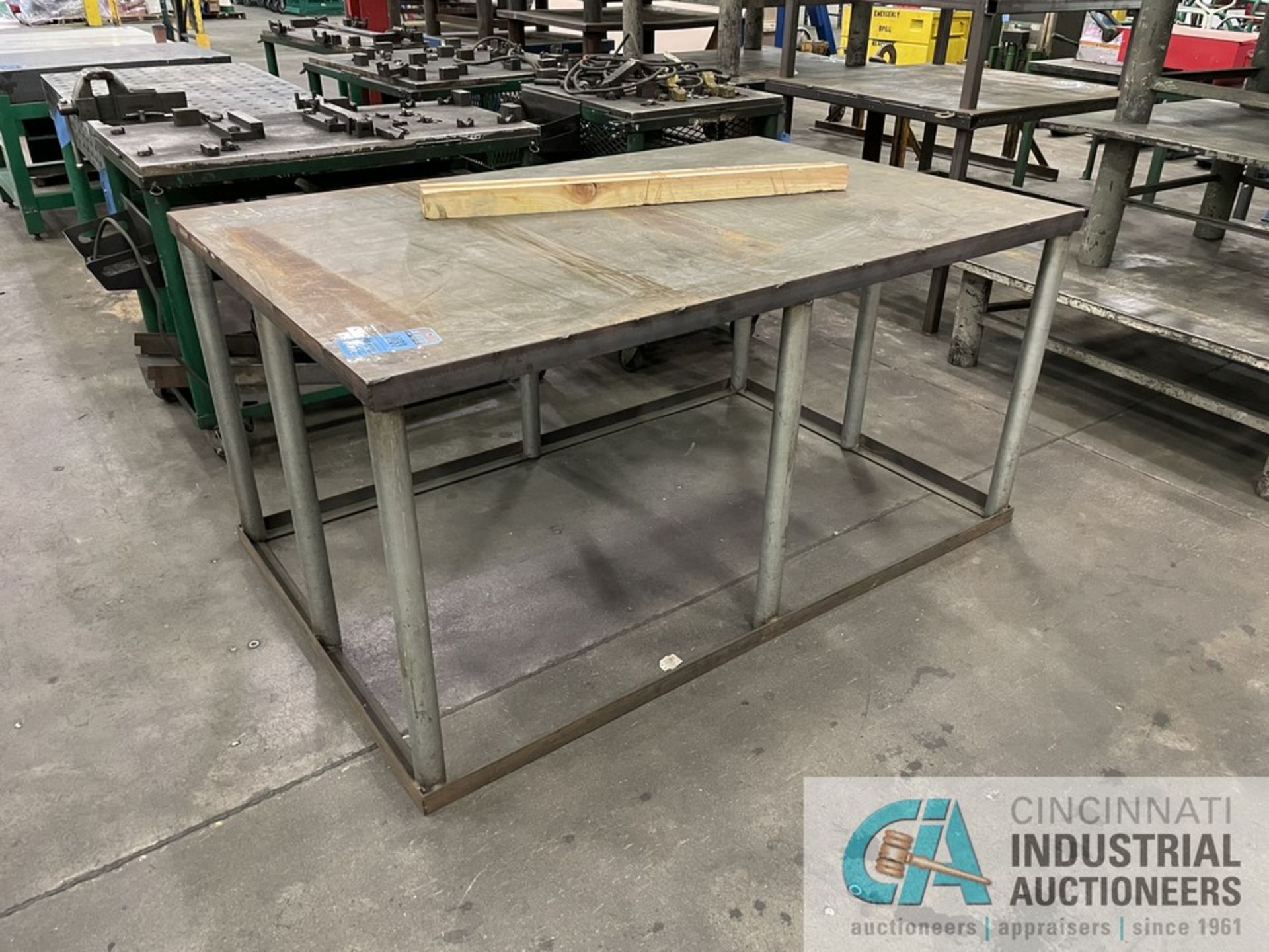 HD STEEL TABLE (74" L X 48" W X 36.5" H)