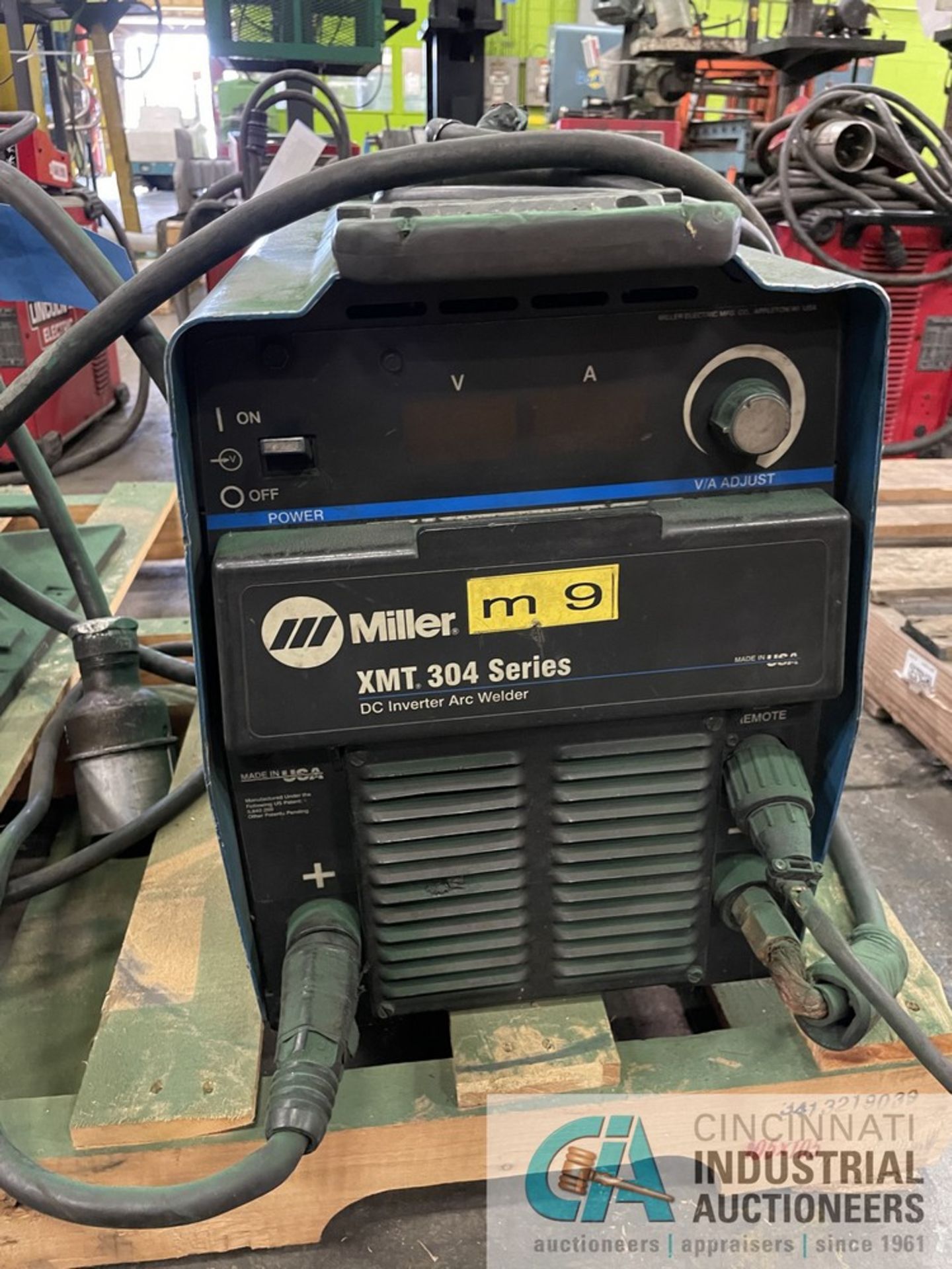 300 AMP MILLER XMT304 DC INVERTER ARC WELDER WITH MILLER S-52C WIRE FEEDER - Image 8 of 8