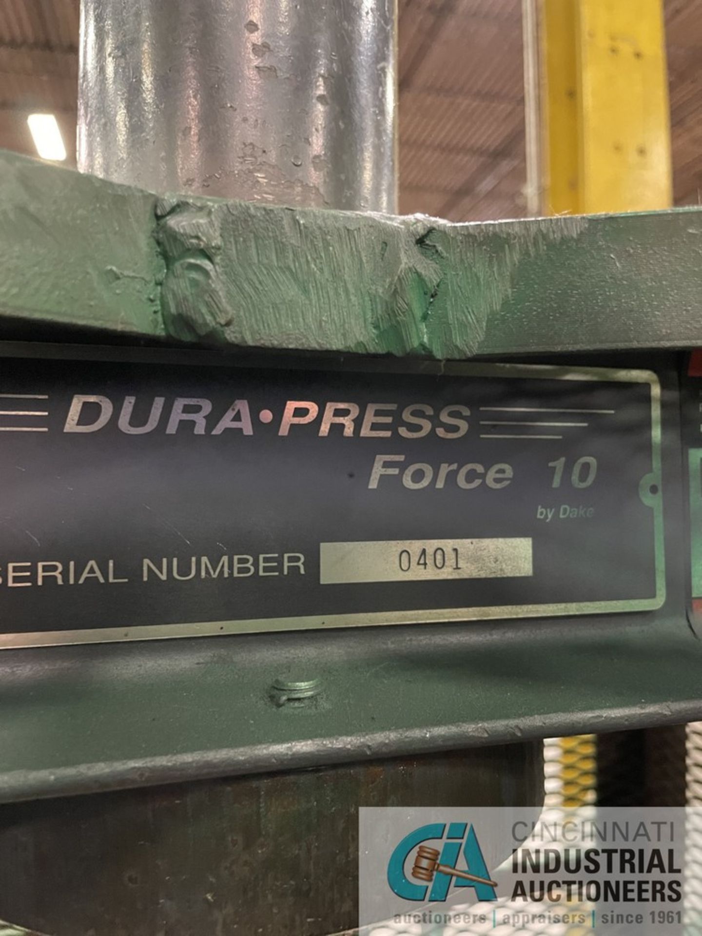 10 TON DURA HYDRAULIC PRESS FORCE 10 H-FRAME - Image 2 of 6