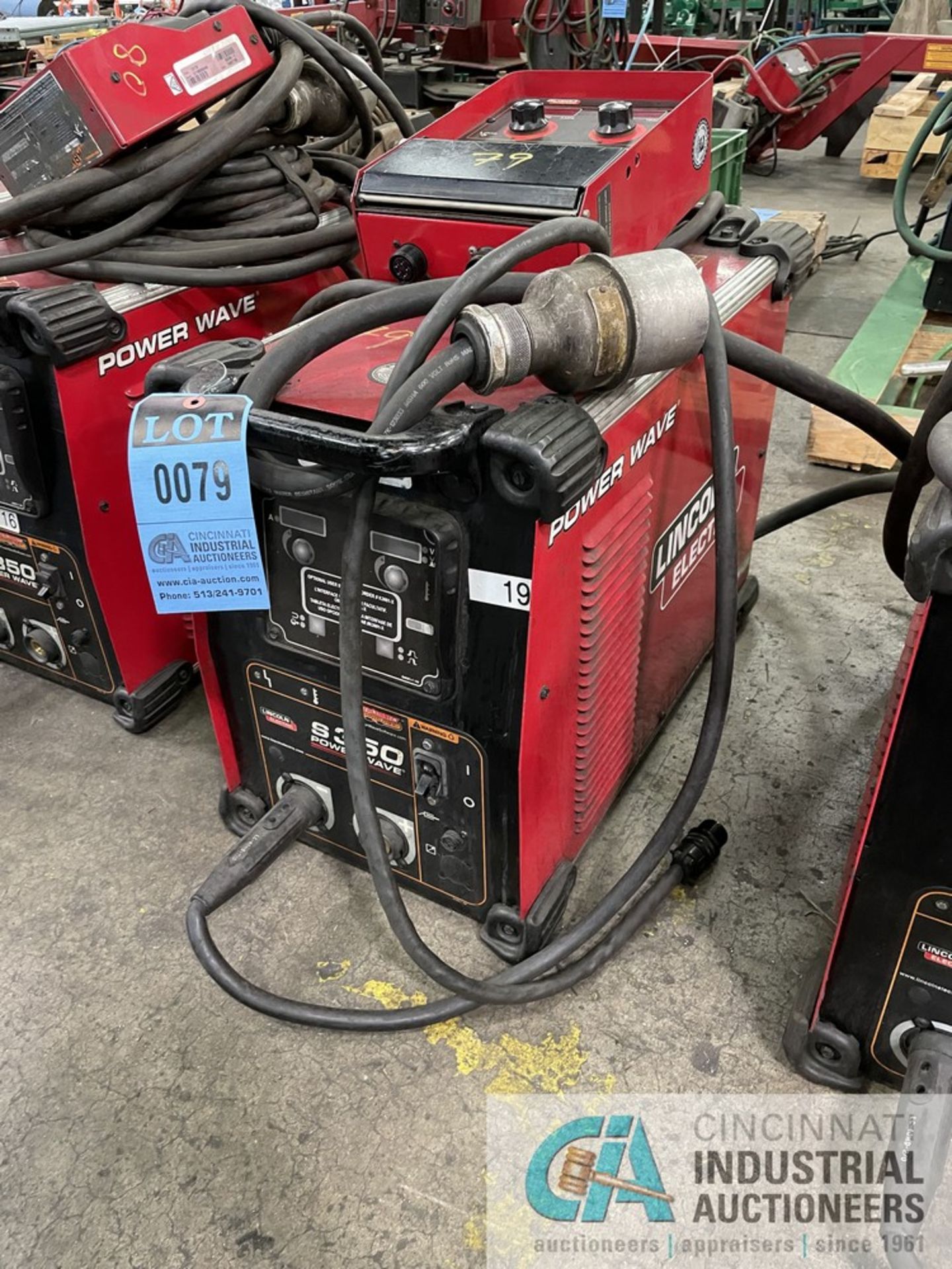 350 AMP LINCOLN S350 POWER WAVE ADVANCED PROCESS WELDER S/N N/A, WITH POWER FEED CONTROLLER