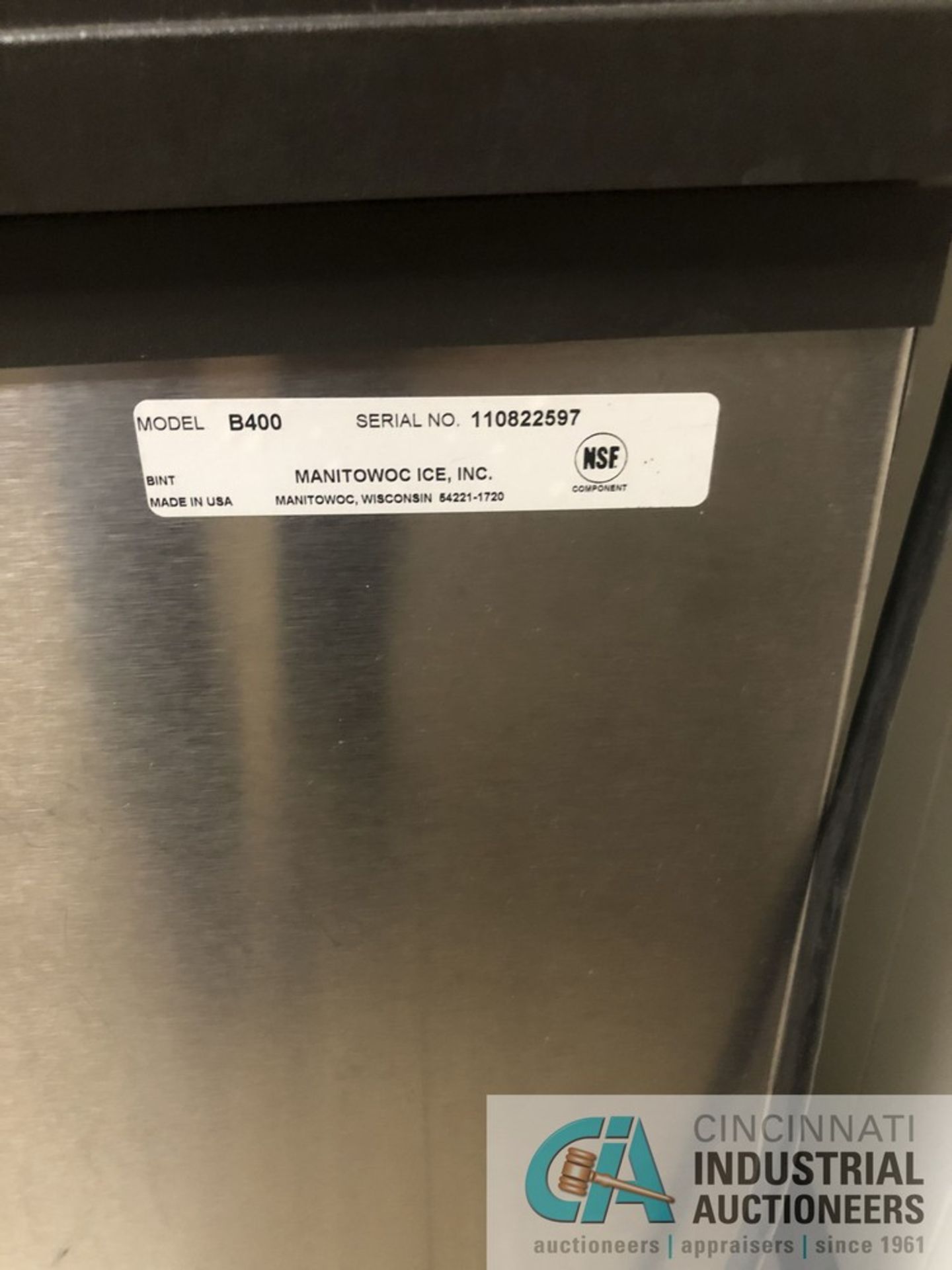 MANITOWOC MODEL B400 ICE MAKER: S/N: 110822597 - Image 7 of 7