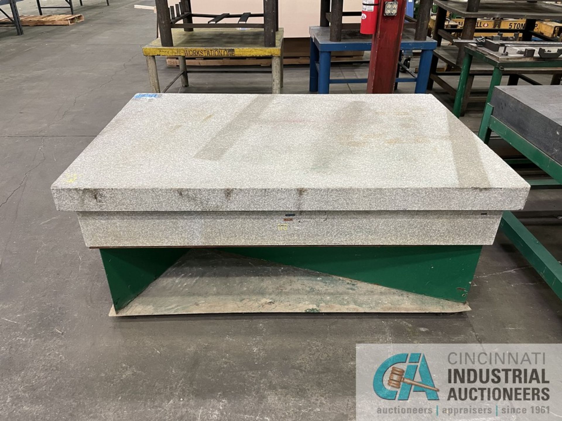 72" L X 48" W X 13" H GRANITE SURFACE PLATE WITH METAL STAND - Image 3 of 4