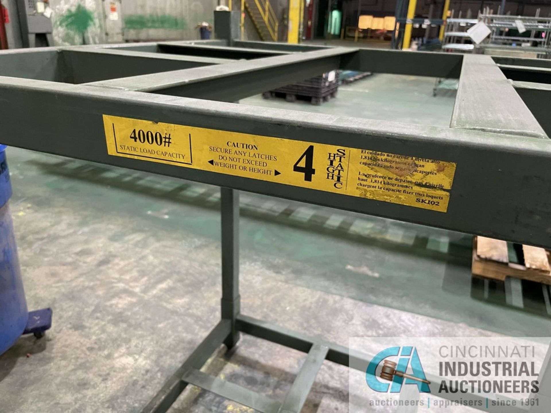 STEEL KIND INDUSTRIES 48" L X 41" W X 50" H STACKABLE STAND - Image 4 of 5