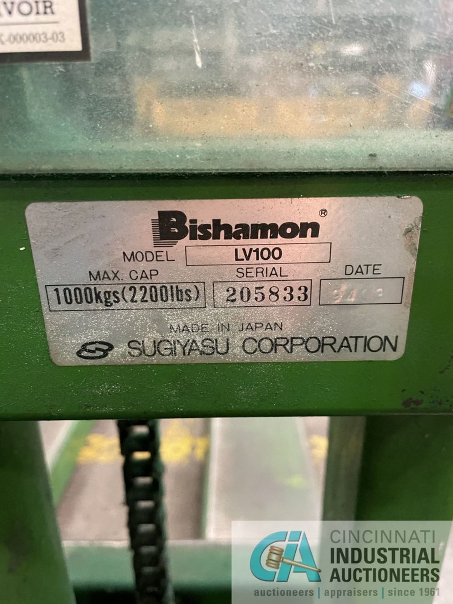 2,200 BISHAMON LV100 PALLET JACK - Image 3 of 3