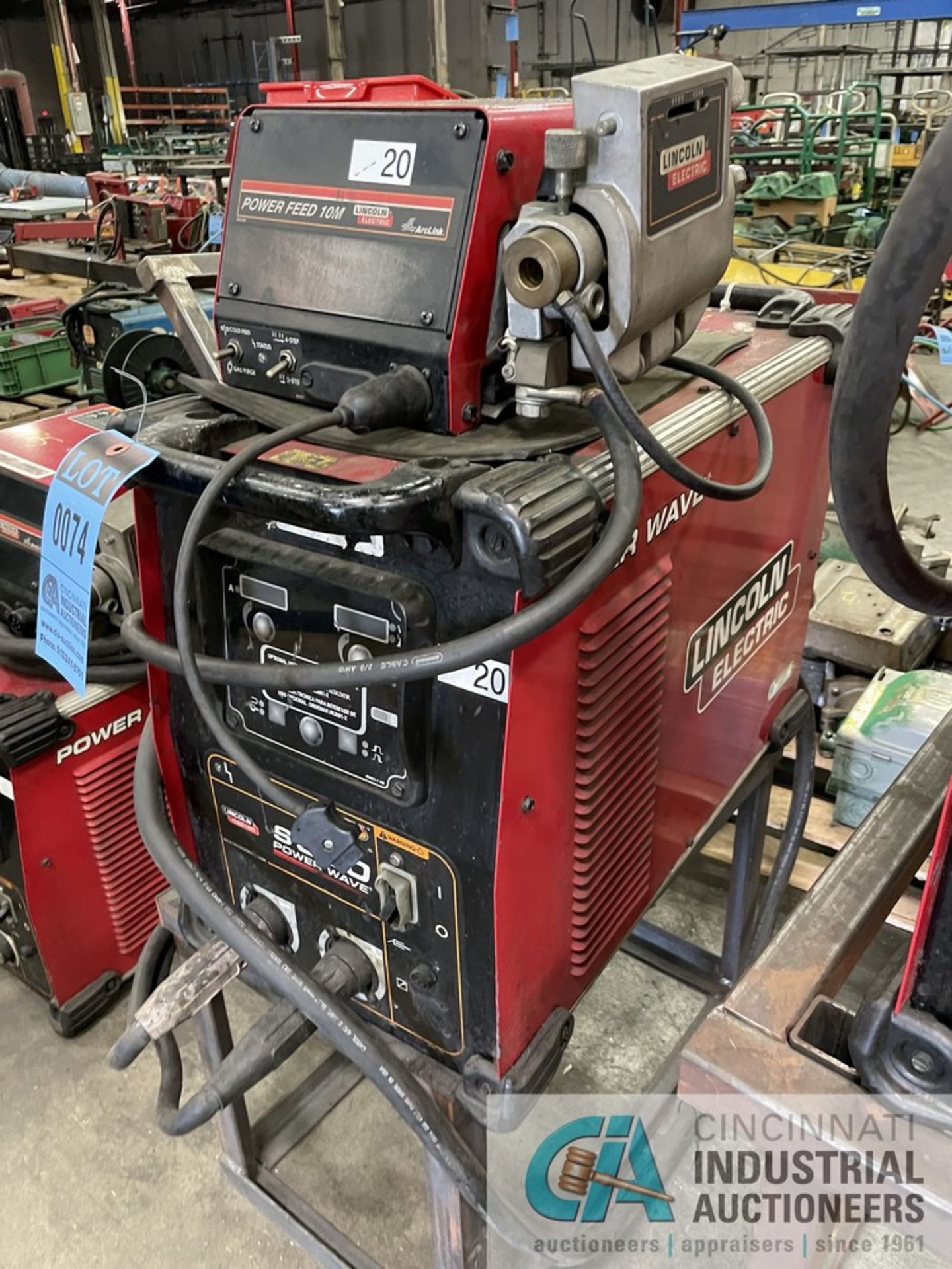 350 AMP LINCOLN S350 POWER WAVE ADVANCED PROCESS WELDER S/N N/A WITH POWER FEED 10M WIRE FEEDER - Image 2 of 6