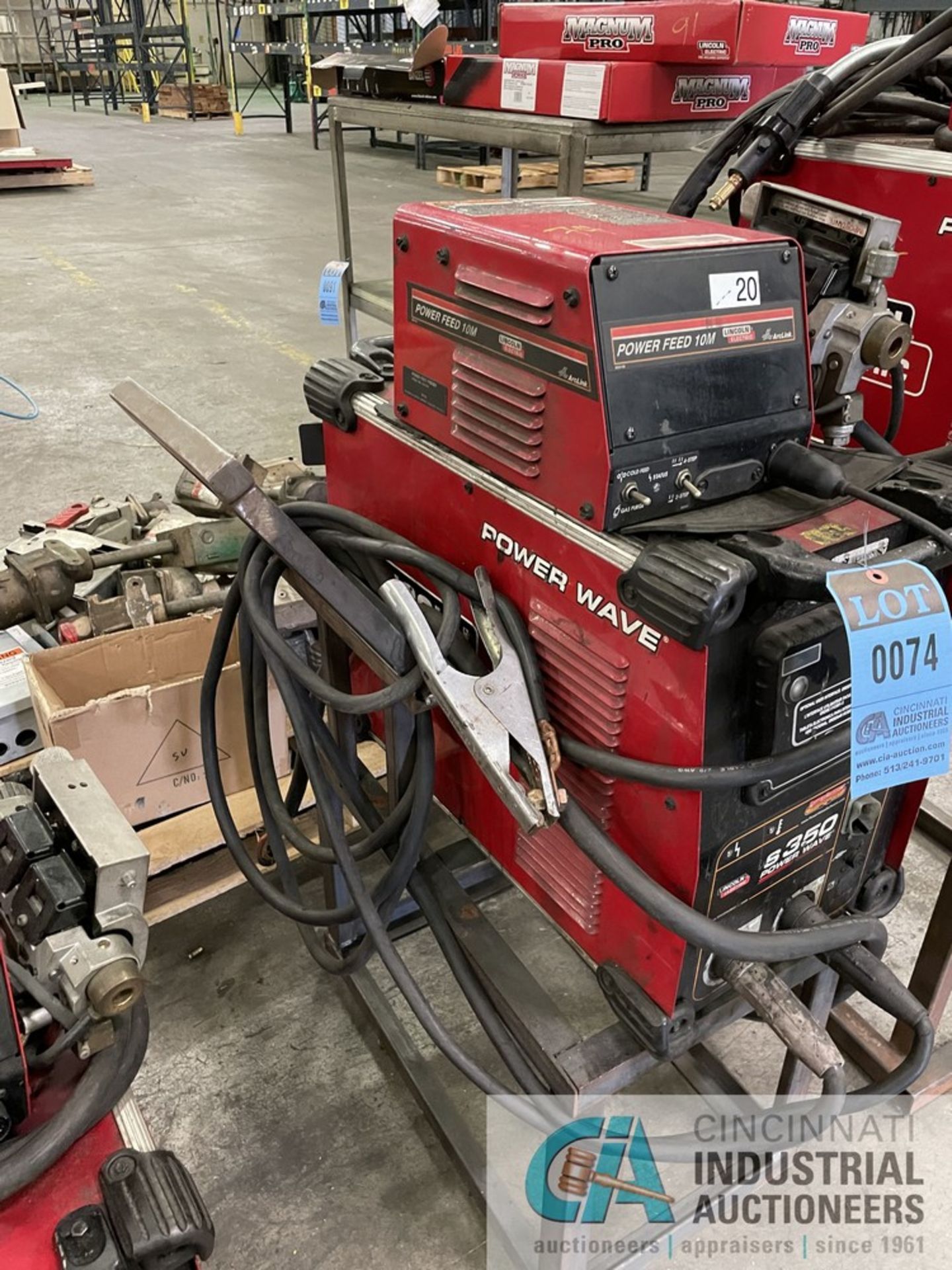 350 AMP LINCOLN S350 POWER WAVE ADVANCED PROCESS WELDER S/N N/A WITH POWER FEED 10M WIRE FEEDER - Image 4 of 6