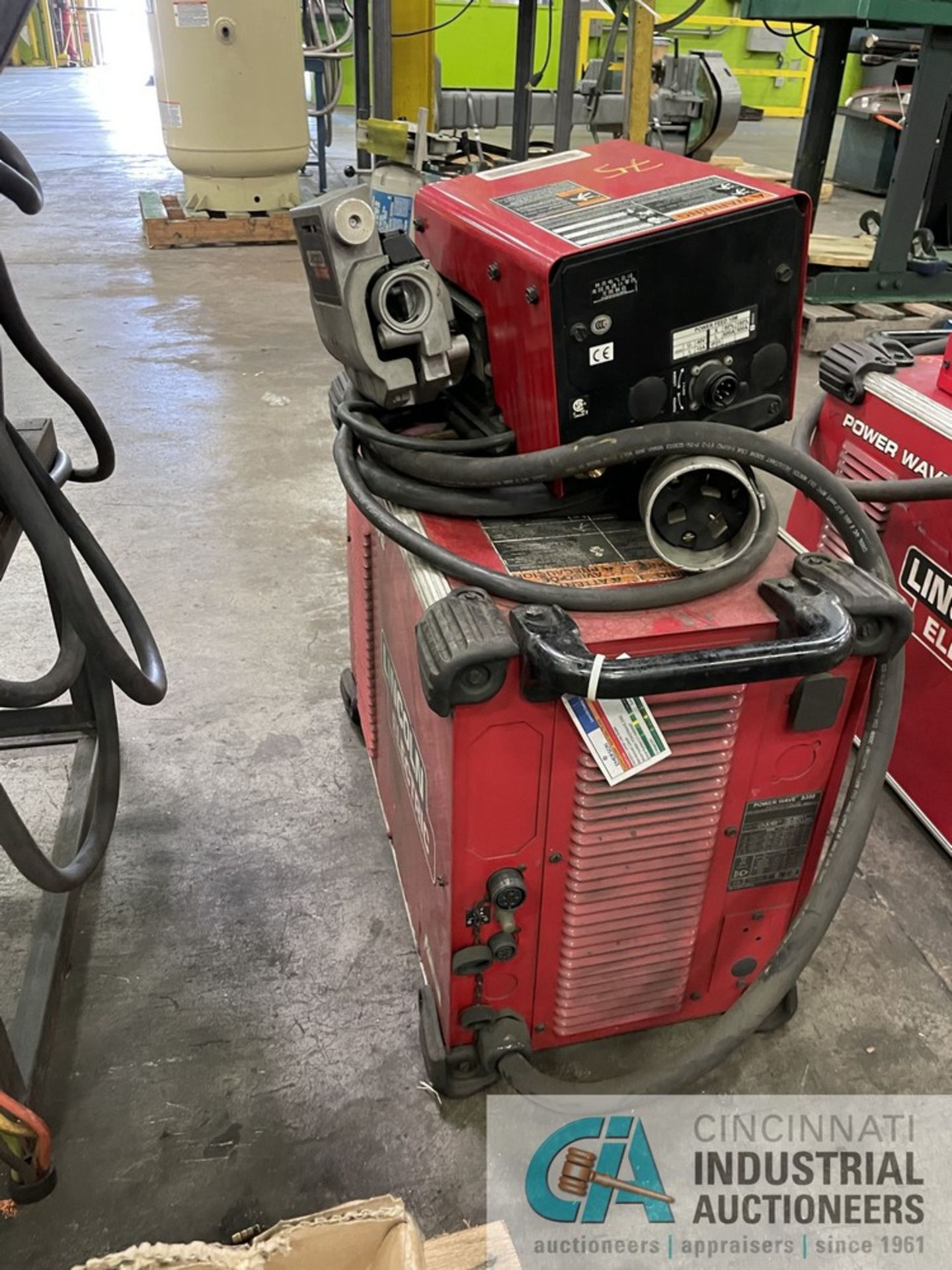 350 AMP LINCOLN S350 POWER WAVE ADVANCED PROCESS WELDER S/N U1130809387 WITH POWER FEED 10M WIRE - Image 2 of 5