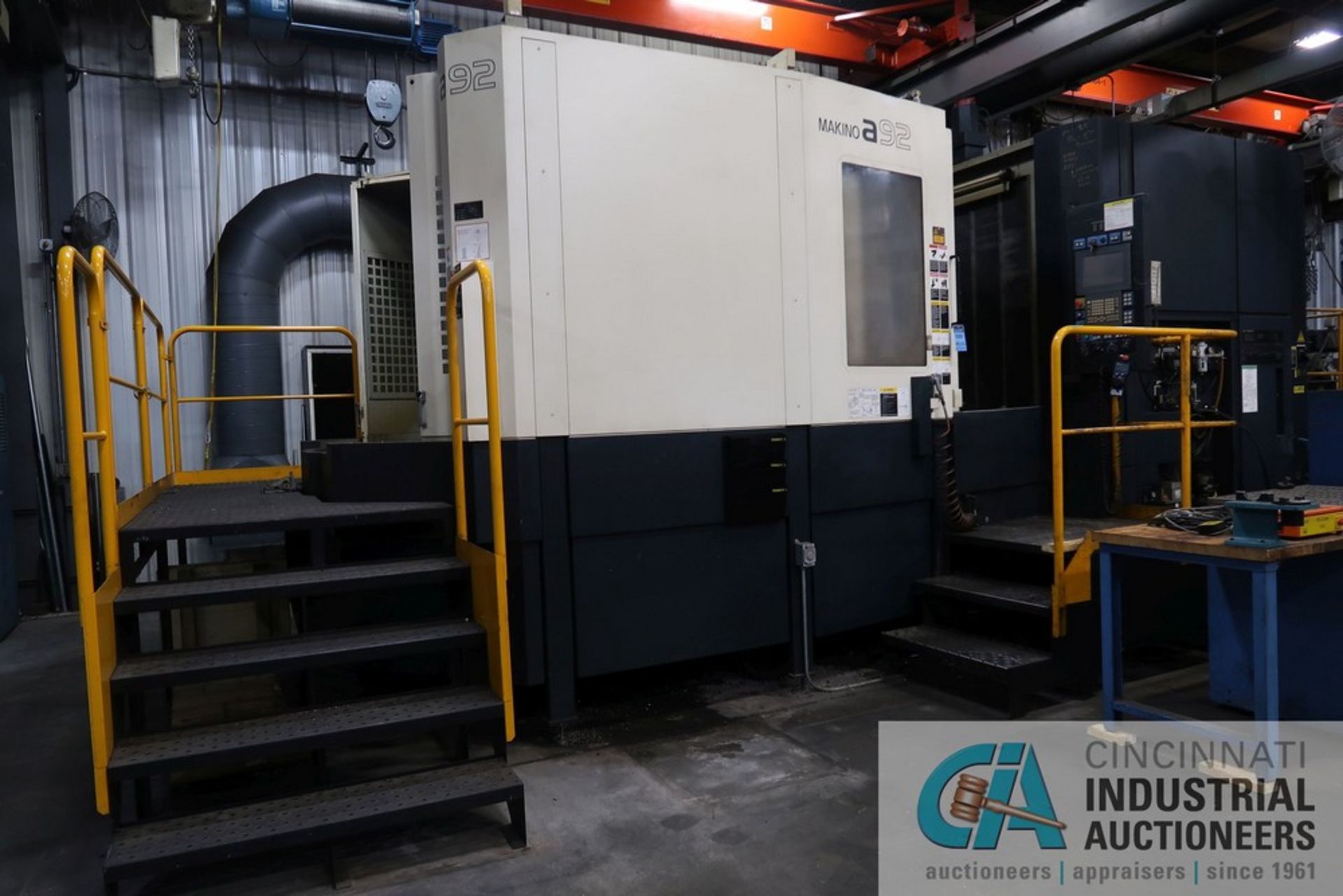 MAKINO MODEL A92 CNC HORIZONTAL MACHINING CENTER; S/N 1, PROFESSIONAL 5 CONTROL, 31.5" X 39.5" - Image 8 of 24