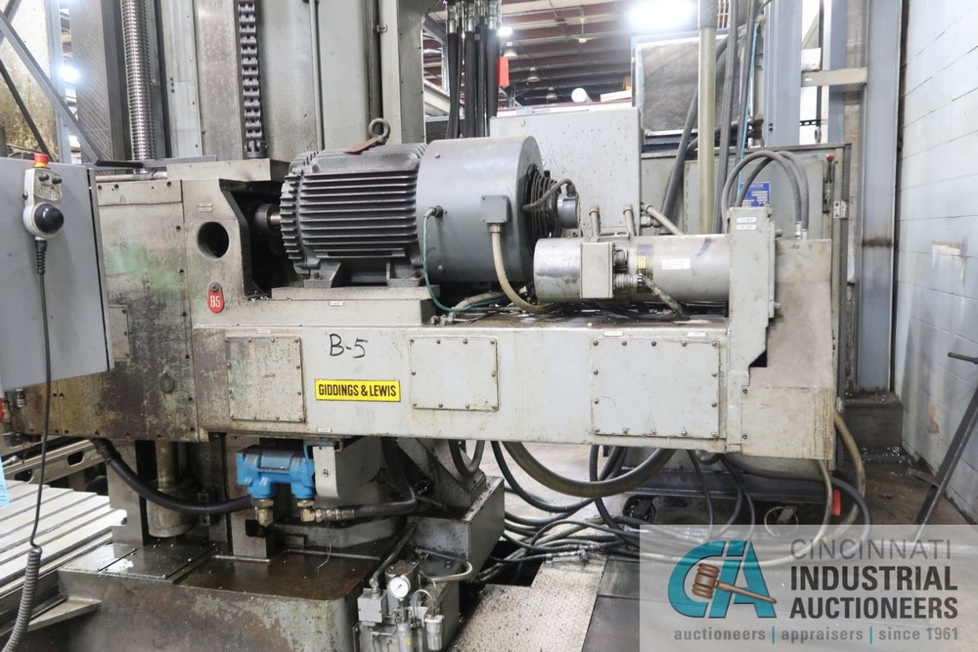 5" GIDDING AND LEWIS CNC HORIZONTAL BORING MILL; S/N N/A (MACHINE NO. B-5) 4' X 4' TABLE, 50 - Image 8 of 15