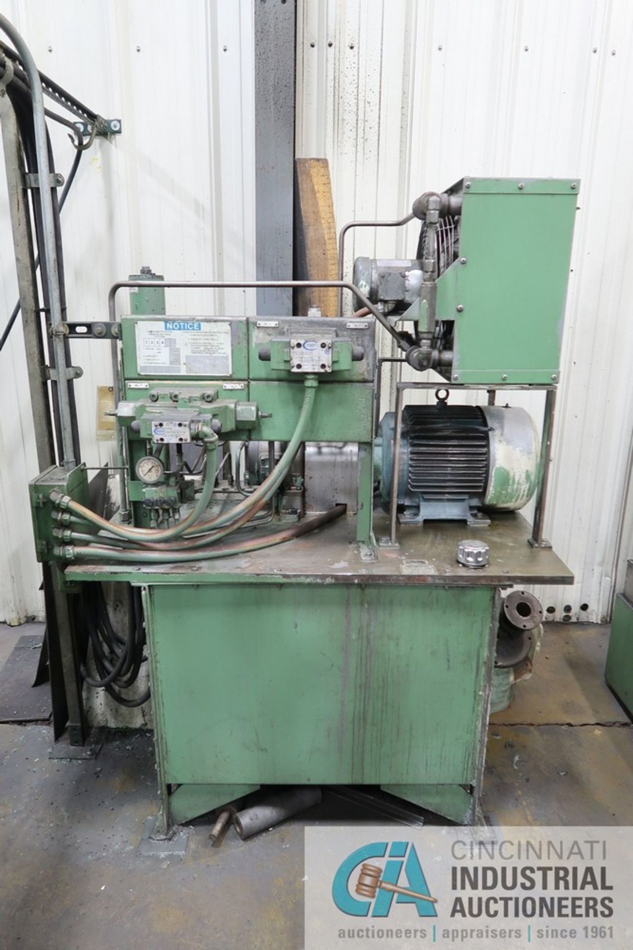 48" DIAMETER MATTISON ROTARY TABLE SURFACE GRINDER; S/N 24-799, 75 HP MOTOR, COOLANT FILTRATION, - Image 12 of 16