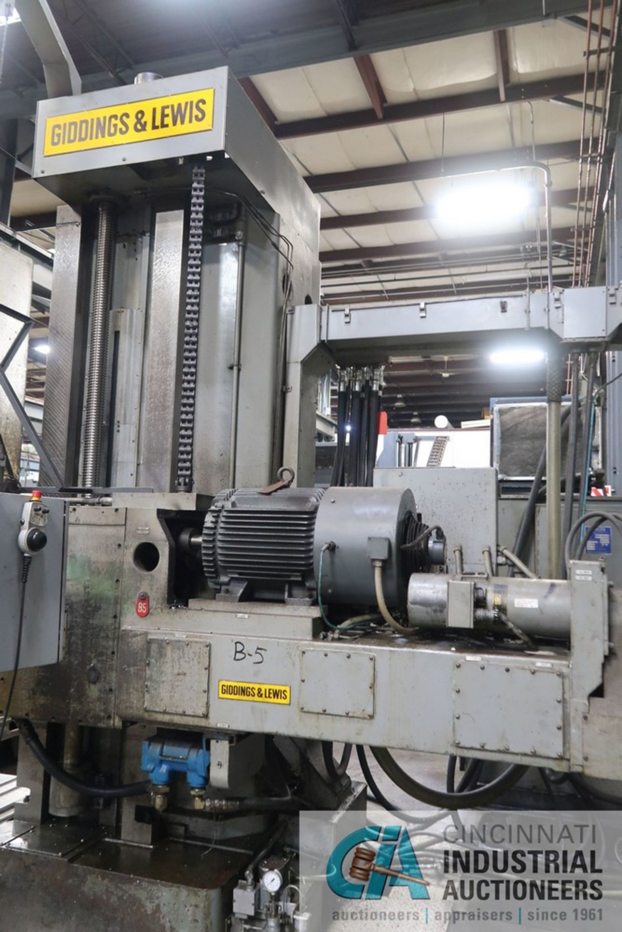 5" GIDDING AND LEWIS CNC HORIZONTAL BORING MILL; S/N N/A (MACHINE NO. B-5) 4' X 4' TABLE, 50 - Image 9 of 15