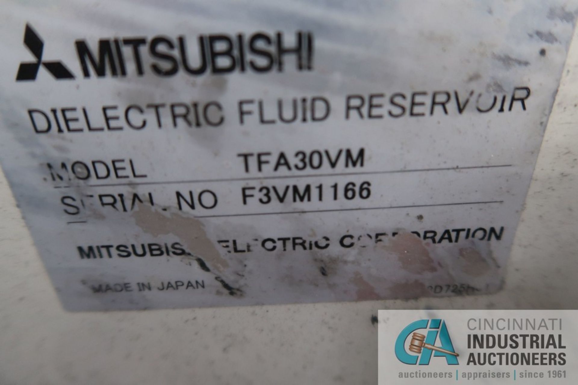 MITSUBISHI MODEL FA30VM CNC WIRE EDM; S/N 55F3V166, 34" X 43" TABLE, 40" X 52" X 24" CHAMBER, 29" - Image 21 of 22