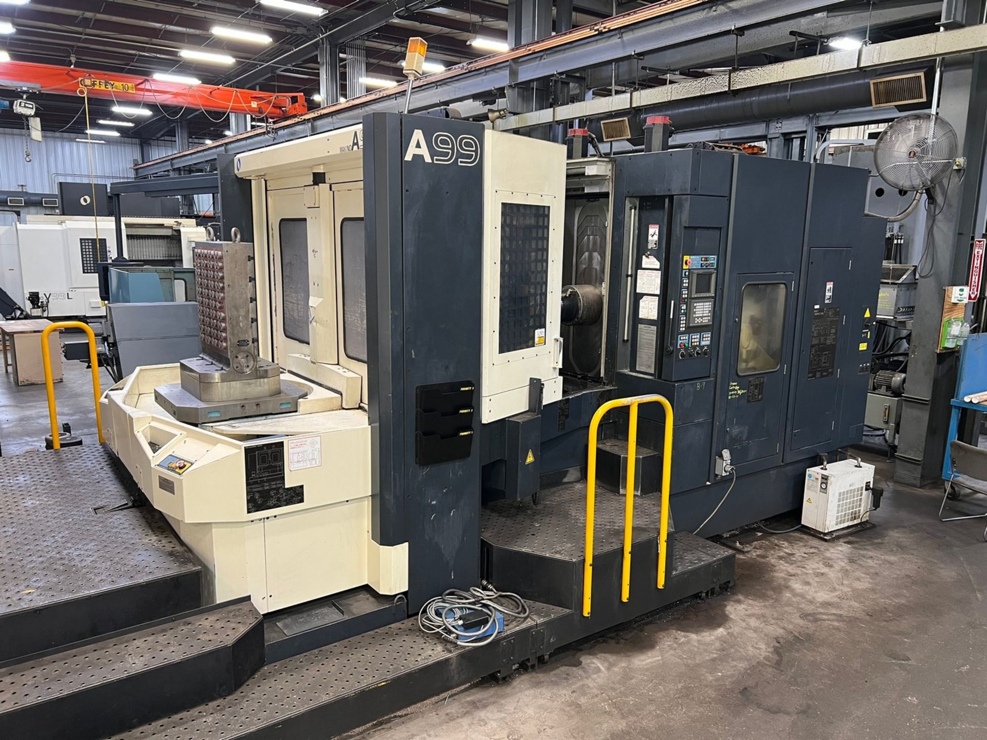 MAKINO MODEL A99 CNC HORIZONTAL MACHINING CENTER; S/N 99, PROFESSIONAL 3 CONTROL, 31.5" X 31.5"