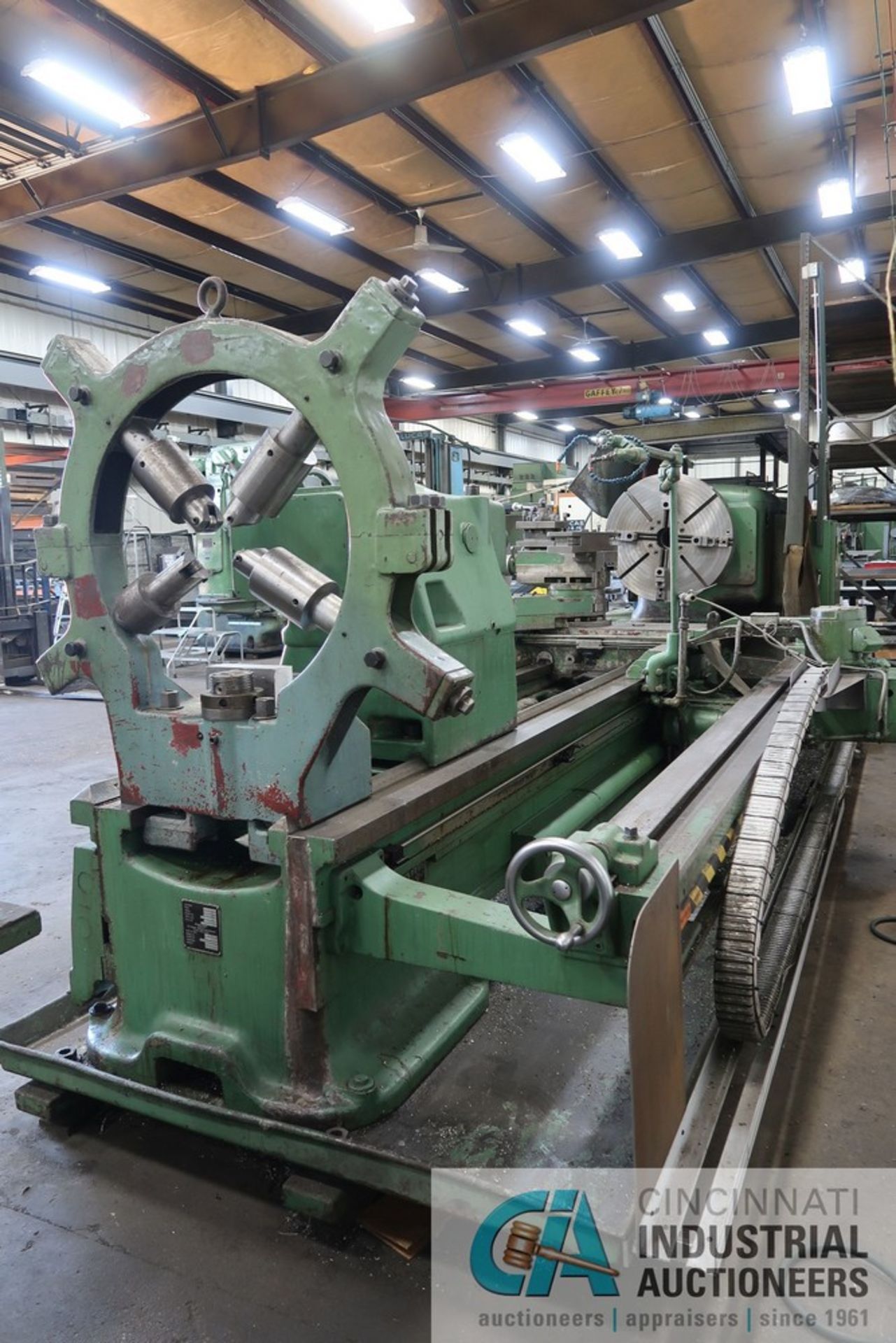 48" X 132" MONARCH GEARED HEAD ENGINE LATHE; S/N 44419 (NEW 9-1986) WITH NEWALL DP700 DRO, 4" THRU - Image 2 of 20