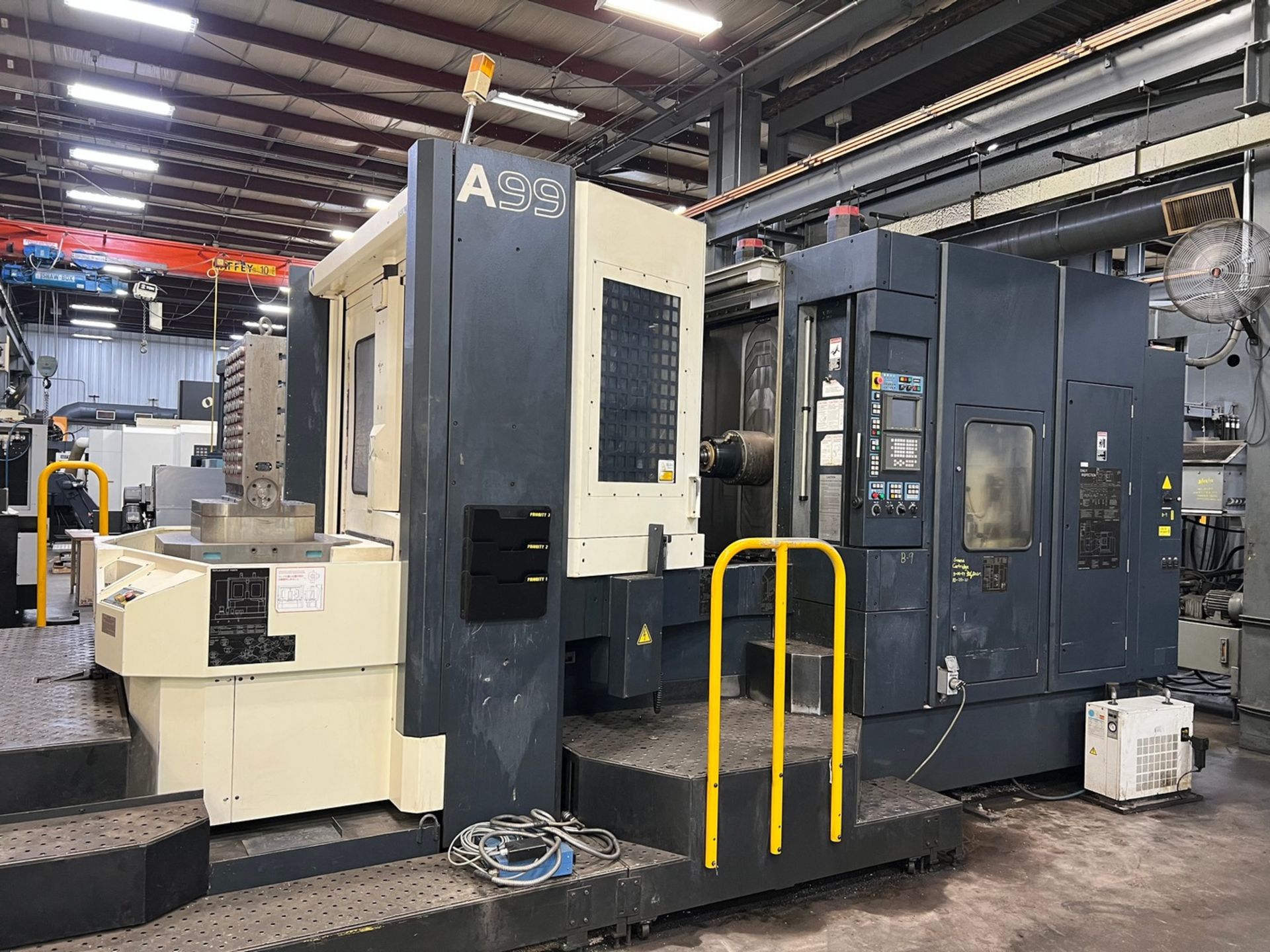 MAKINO MODEL A99 CNC HORIZONTAL MACHINING CENTER; S/N 99, PROFESSIONAL 3 CONTROL, 31.5" X 31.5" - Image 2 of 23