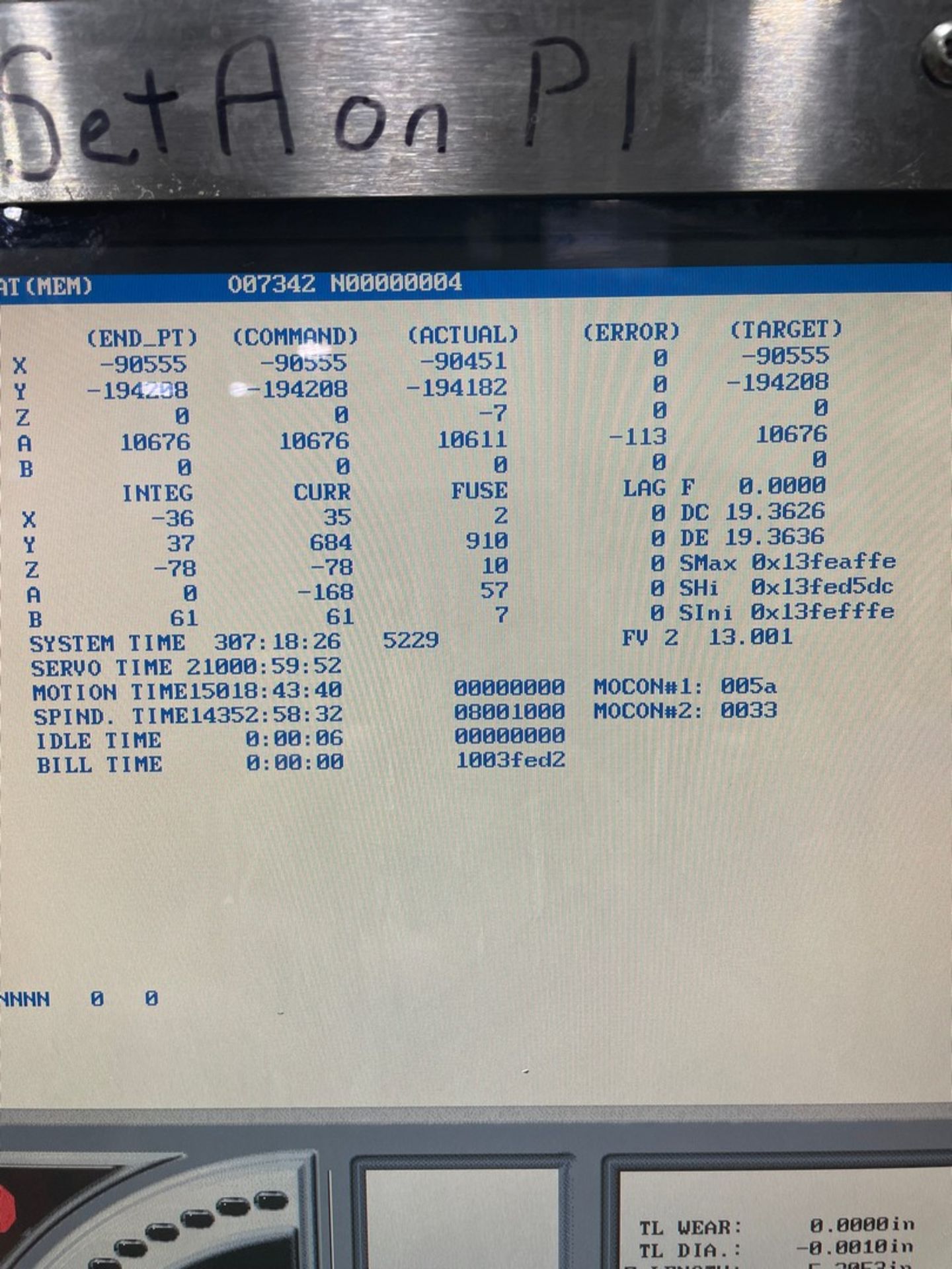 HAAS MODEL EC-500 CNC HORIZONTAL MACHINING CENTER; S/N 2052373, 32"X20"X28" TRAVELS, 20"X20" - Image 4 of 9