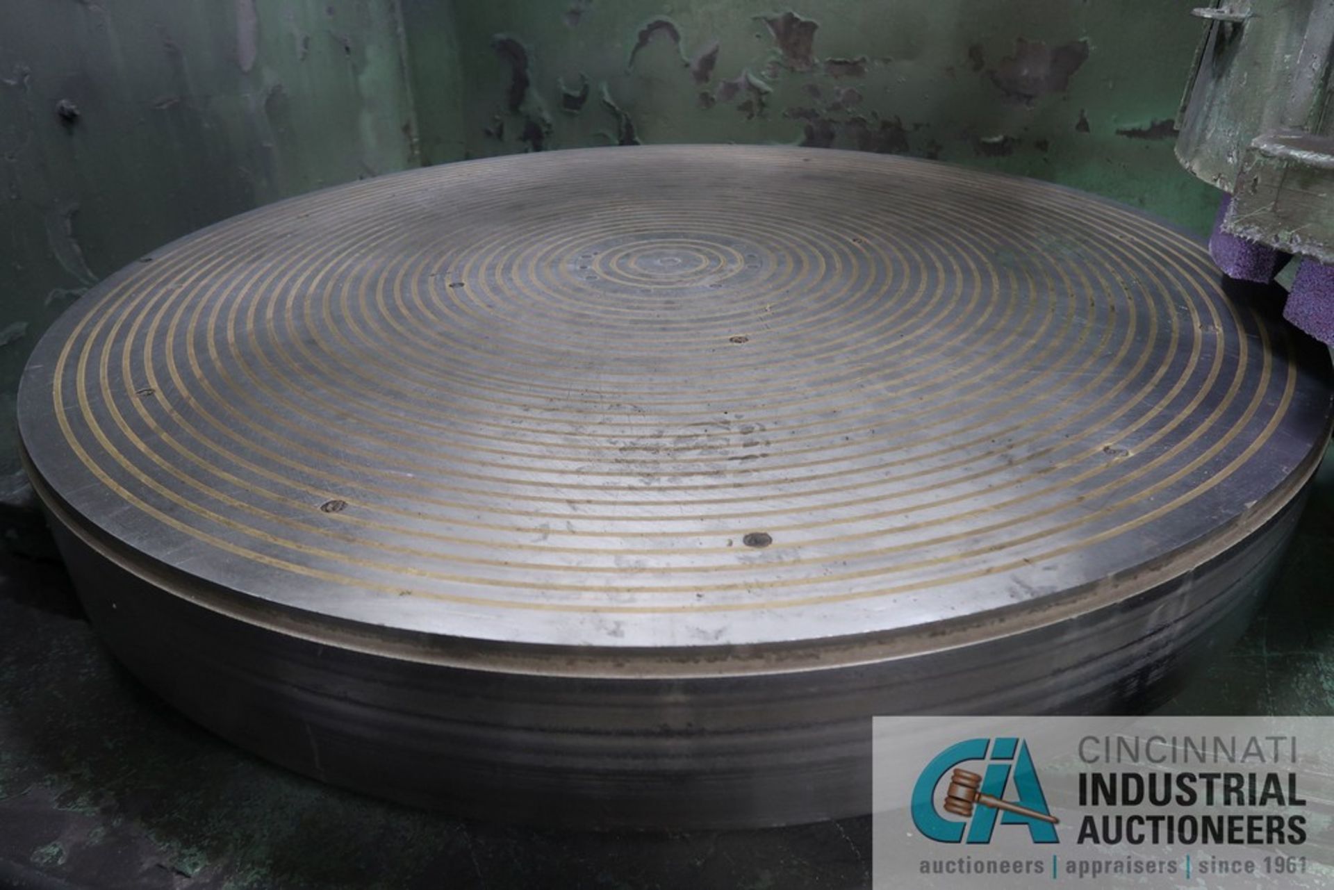 48" DIAMETER MATTISON ROTARY TABLE SURFACE GRINDER; S/N 24-799, 75 HP MOTOR, COOLANT FILTRATION, - Image 3 of 16