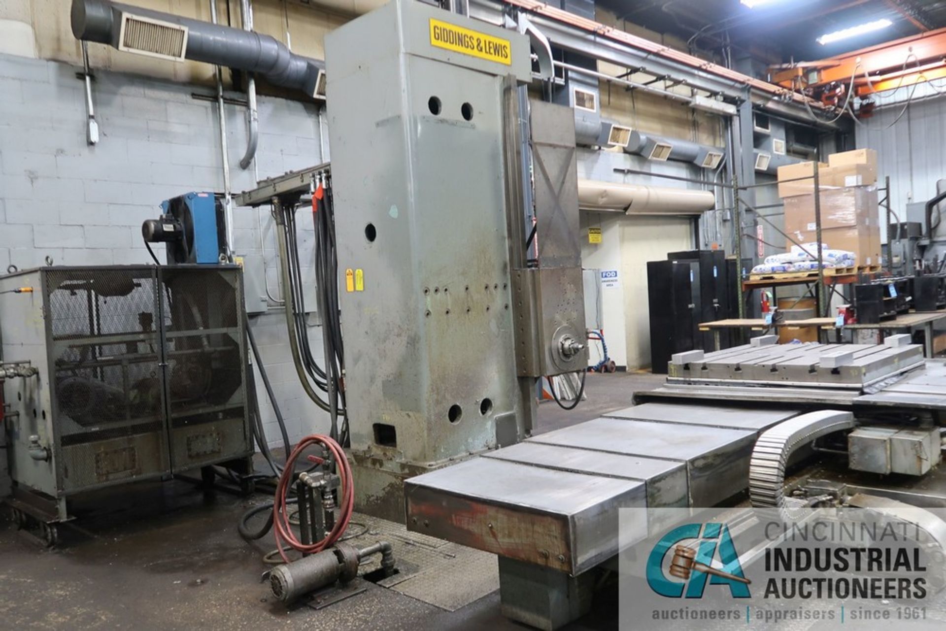 5" GIDDING AND LEWIS CNC HORIZONTAL BORING MILL; S/N N/A (MACHINE NO. B-5) 4' X 4' TABLE, 50 - Image 4 of 15